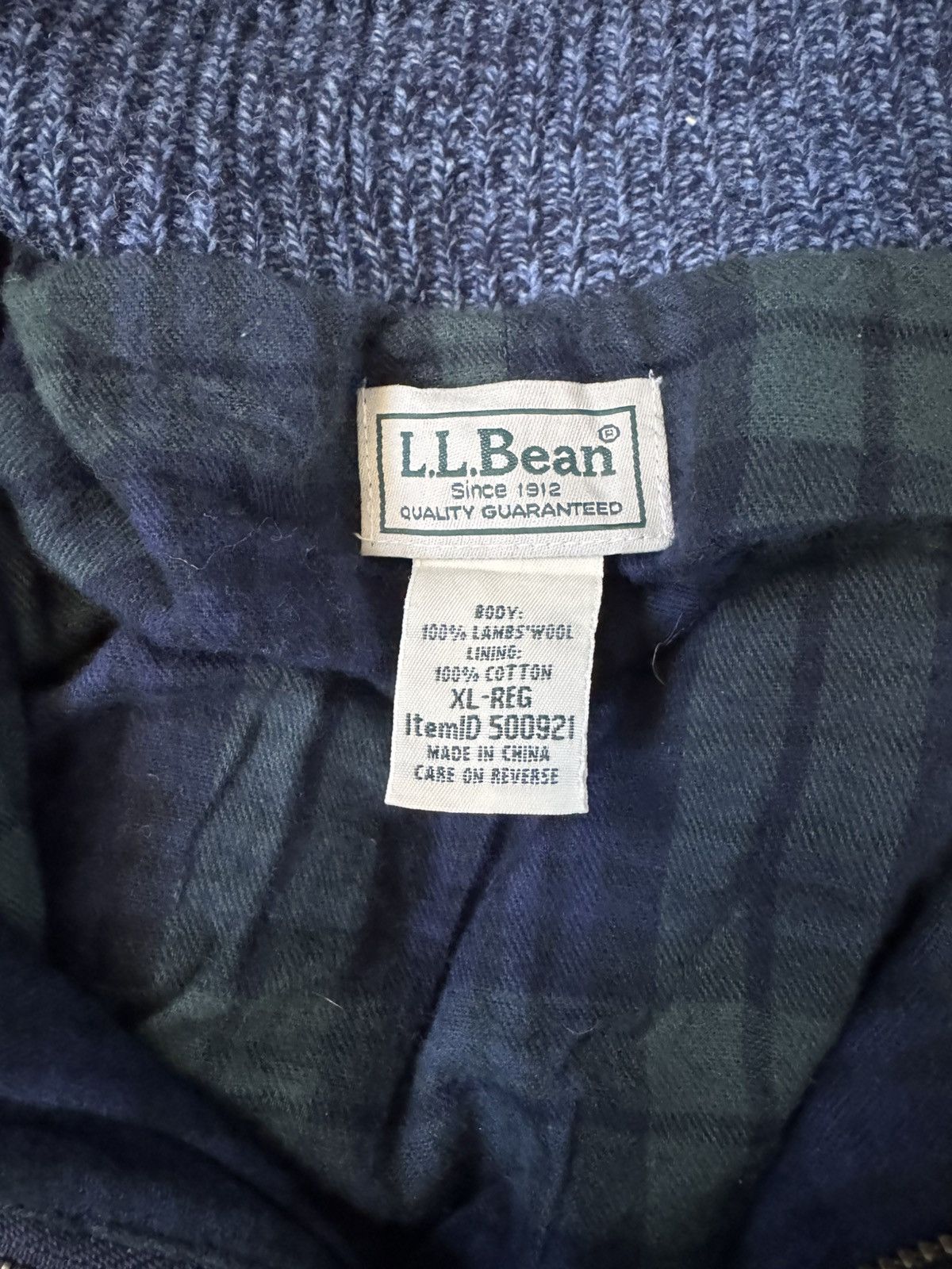 L.L. Bean L.L. Bean Gevoerd Wollen Vest Blauw XL Size US XL / EU 56 / 4 - 5 Thumbnail