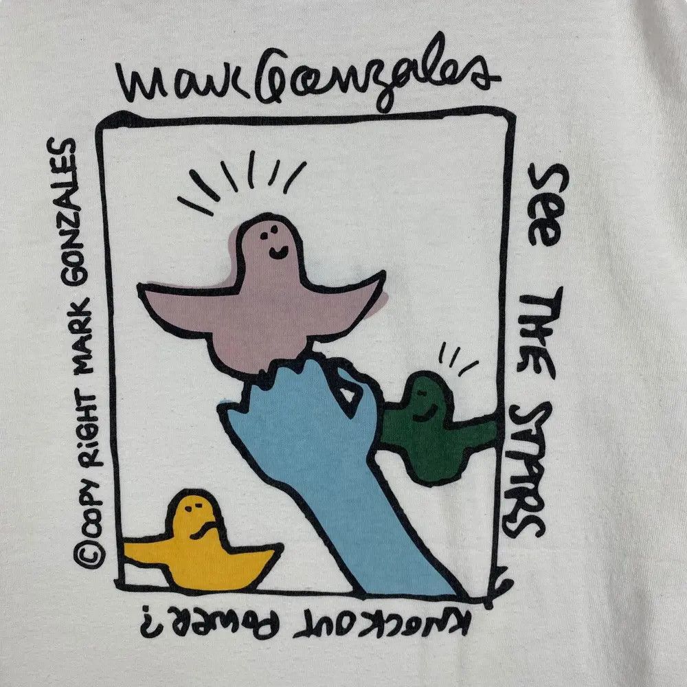 Japanese Brand MARK GONZALES See The Stars Knockout Power Graphic Size US M / EU 48-50 / 2 - 2 Thumbnail
