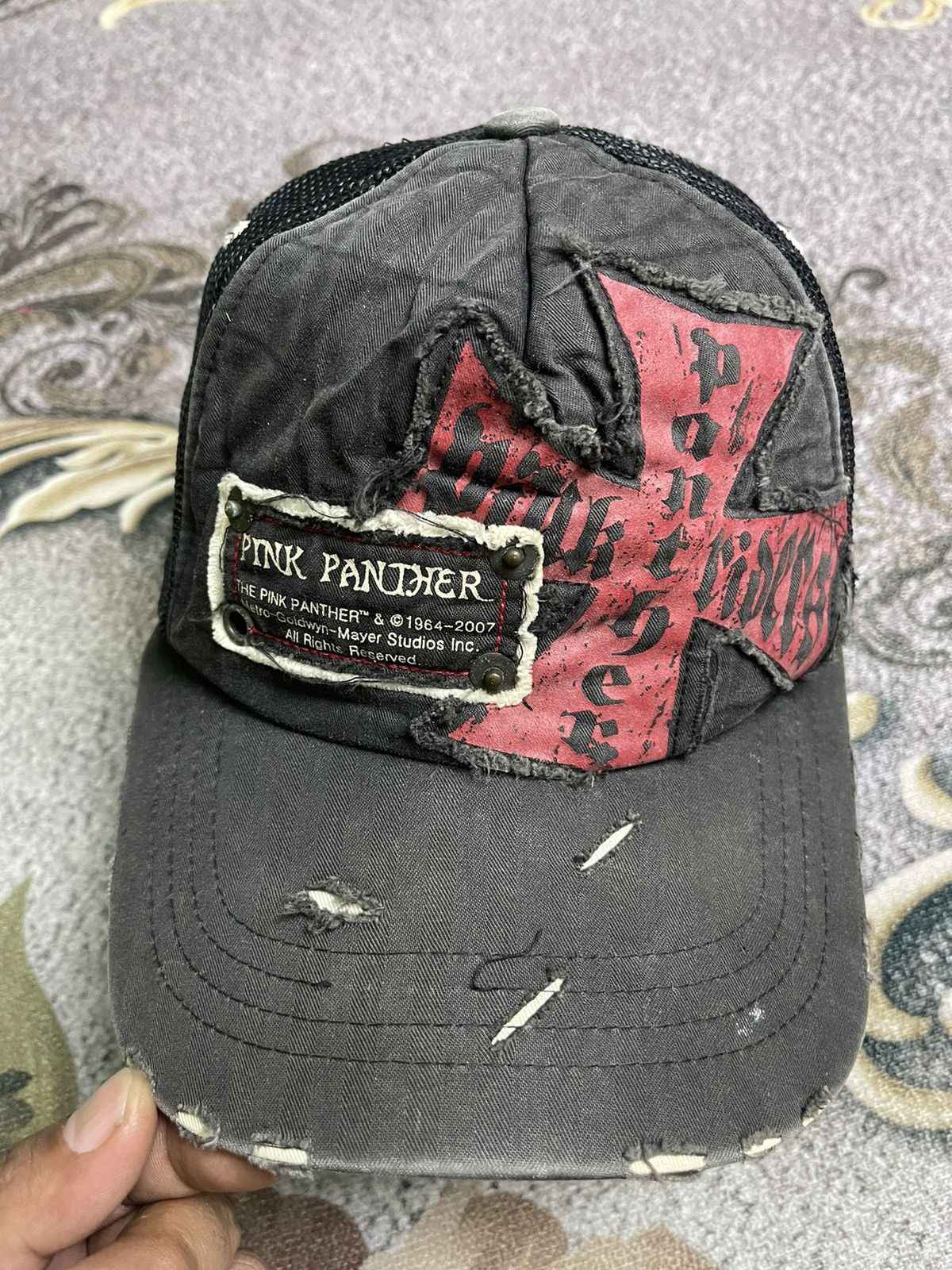 Cartoon Network × Vintage Vintage Y2k Pink Panther Cross Trucker Hat Size ONE SIZE - 2 Thumbnail