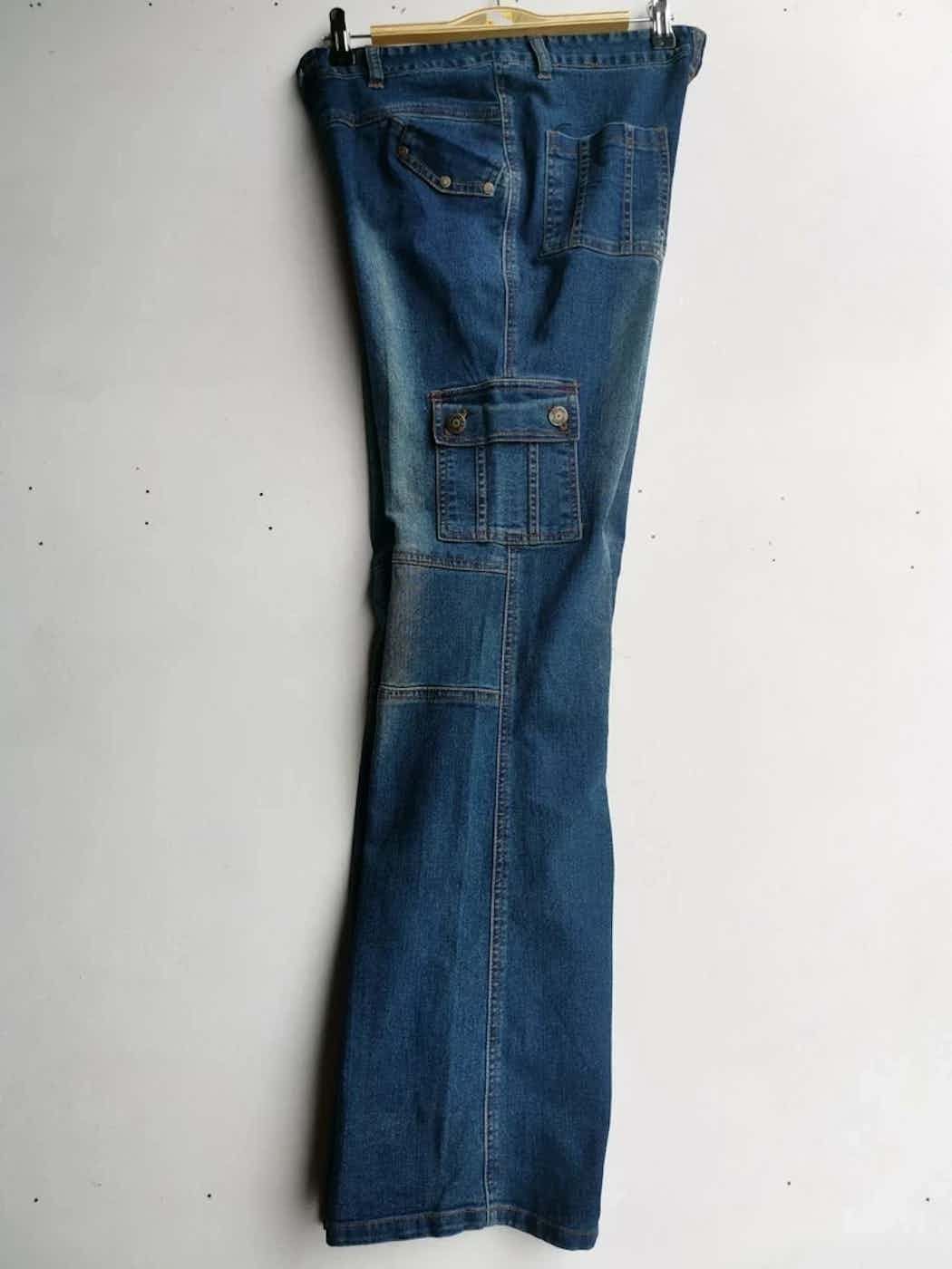 Japanese Brand She Bang Denim Cargo Multipocket Pants Size US 30 / EU 46 - 3 Thumbnail