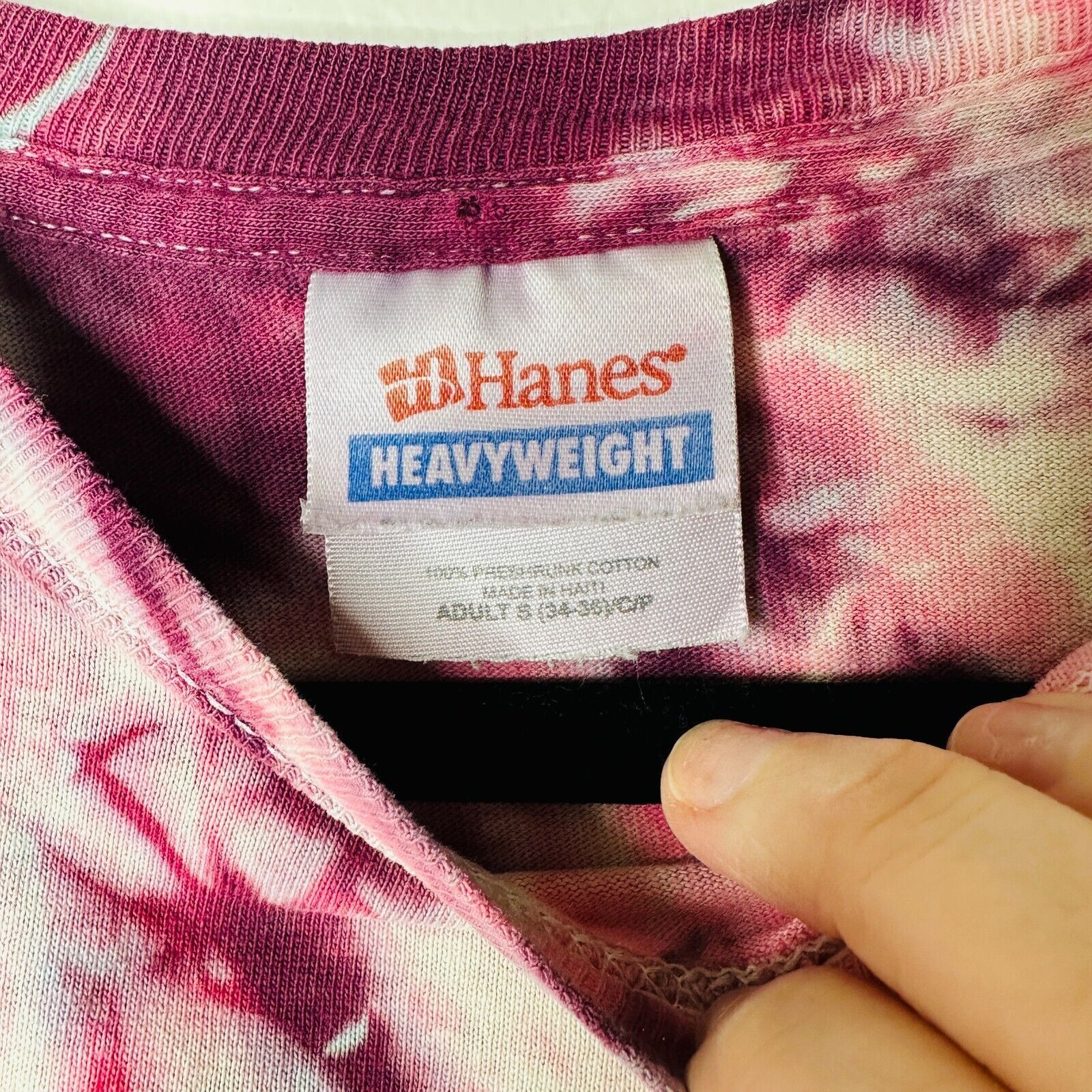 Hanes Sleeveless Cropped Cut Out Plum & Pink Cream Tie Dye Top S Size S / US 4 / IT 40 - 7 Thumbnail