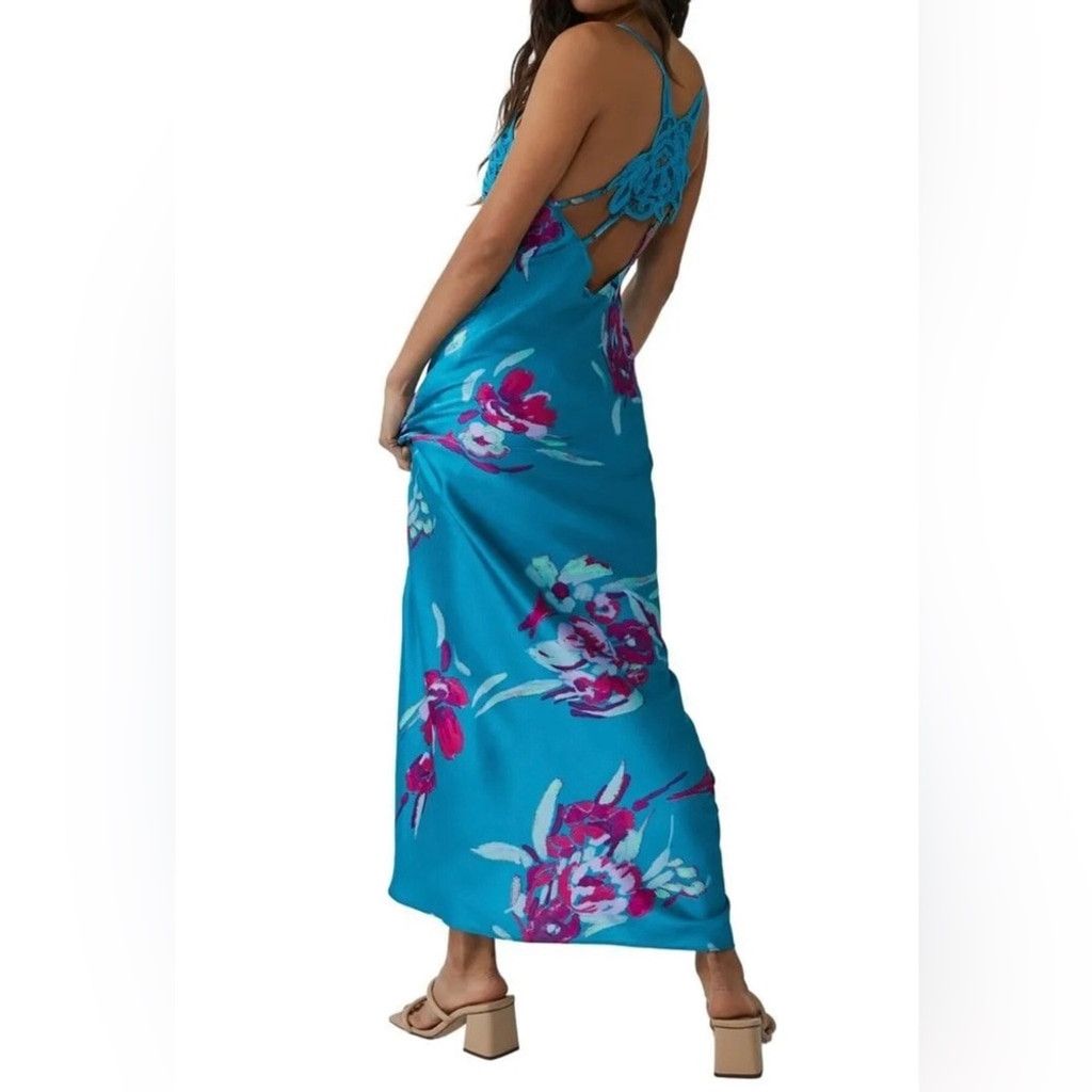 Free People Free People Forever Yours Maxi Dress In River Combo . B22 Size M / US 6-8 / IT 42-44 - 4 Thumbnail