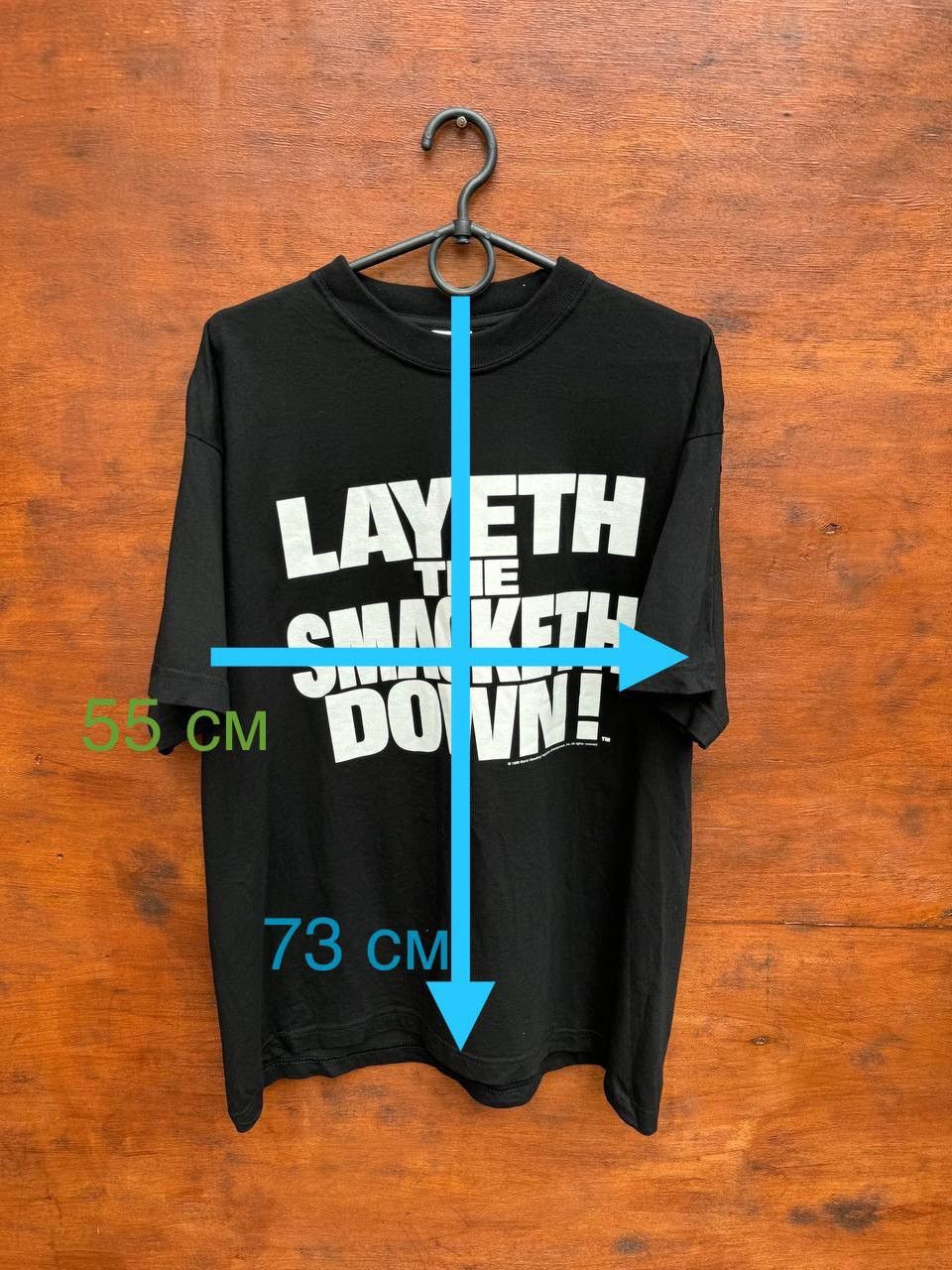 WWE WWE The Rock 1999 Layeth the Smacketh Down sz L Event! Size US L / EU 52-54 / 3 - 8 Thumbnail