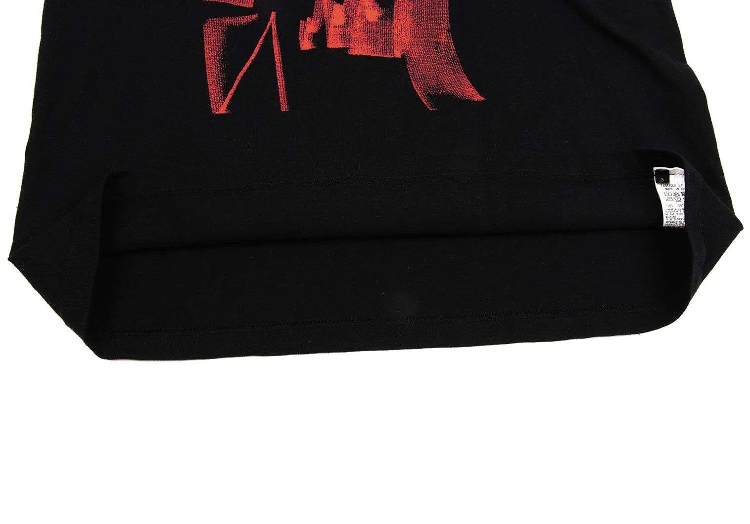 Yohji Yamamoto Logo Print T-shirt in Black and Red Size US M / EU 48-50 / 2 - 9 Thumbnail
