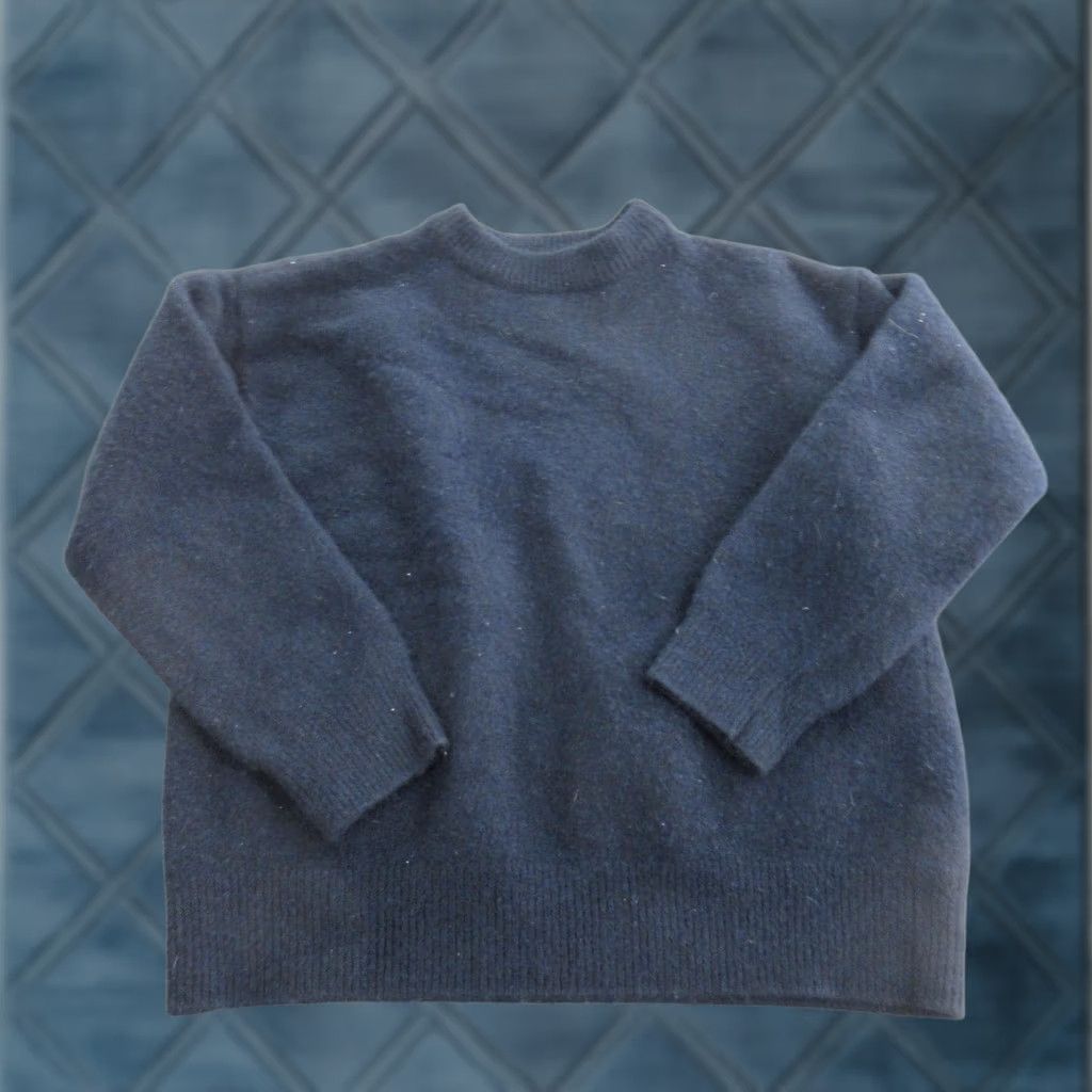 Vintage Almina Concept Sweater Womens S Blue Wool Cashmere Crewneck Knit Pullover Size S / US 4 / IT 40 - 1 Thumbnail