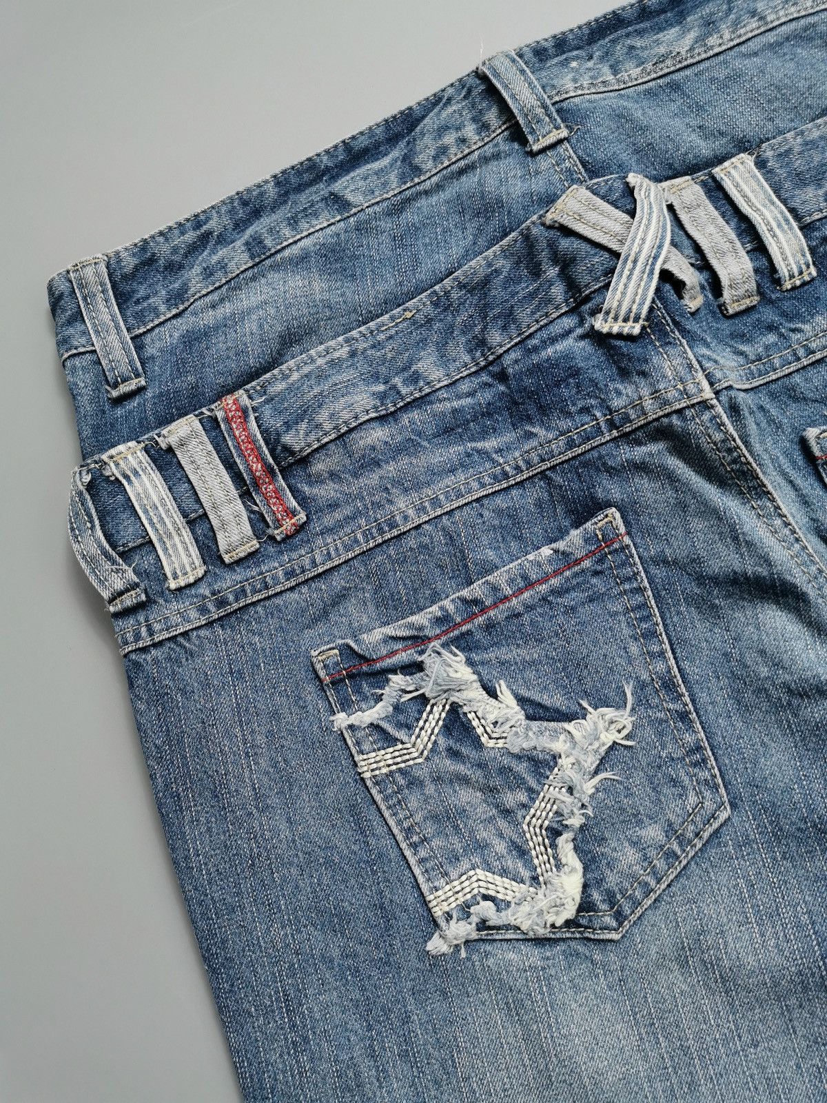 Other Double Waist Distressed Jeans Size US 34 / EU 50 - 8 Thumbnail
