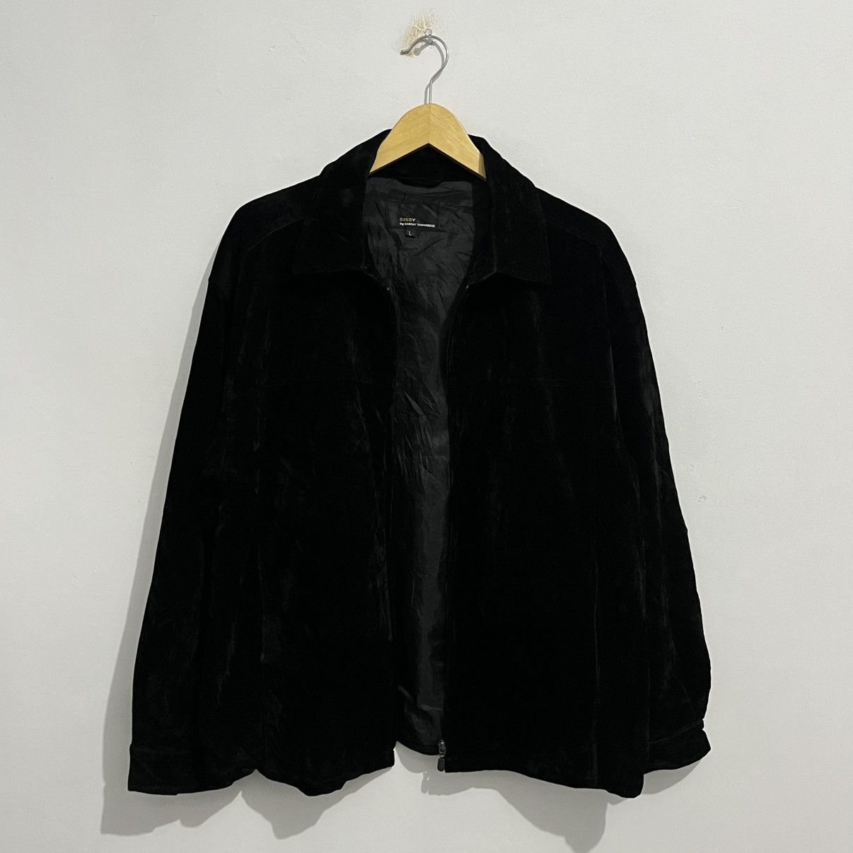 Kansai Yamamoto Sissy by Kansai Yamamoto Black Velvet Zip-Up Jacket Size US L / EU 52-54 / 3 - 1 Thumbnail