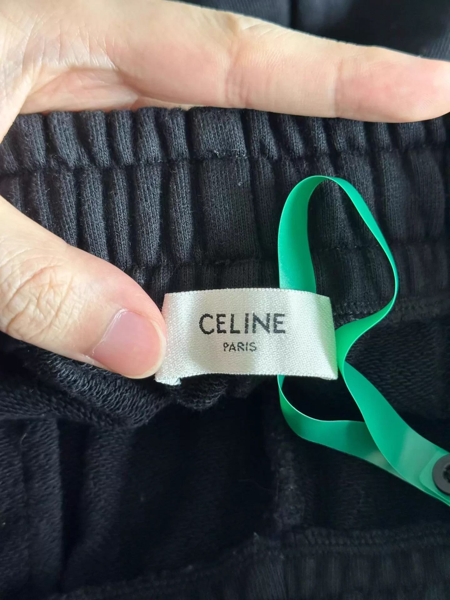 Celine Celine Black Big Logo Sweatpants S Size 26" / US 2 / IT 38 - 3 Thumbnail