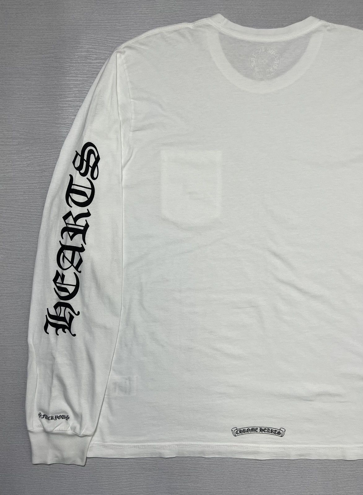 Chrome Hearts Chrome Hearts - Neck Script Logo Pocket L/S Shirt Size US XL / EU 56 / 4 - 14 Thumbnail