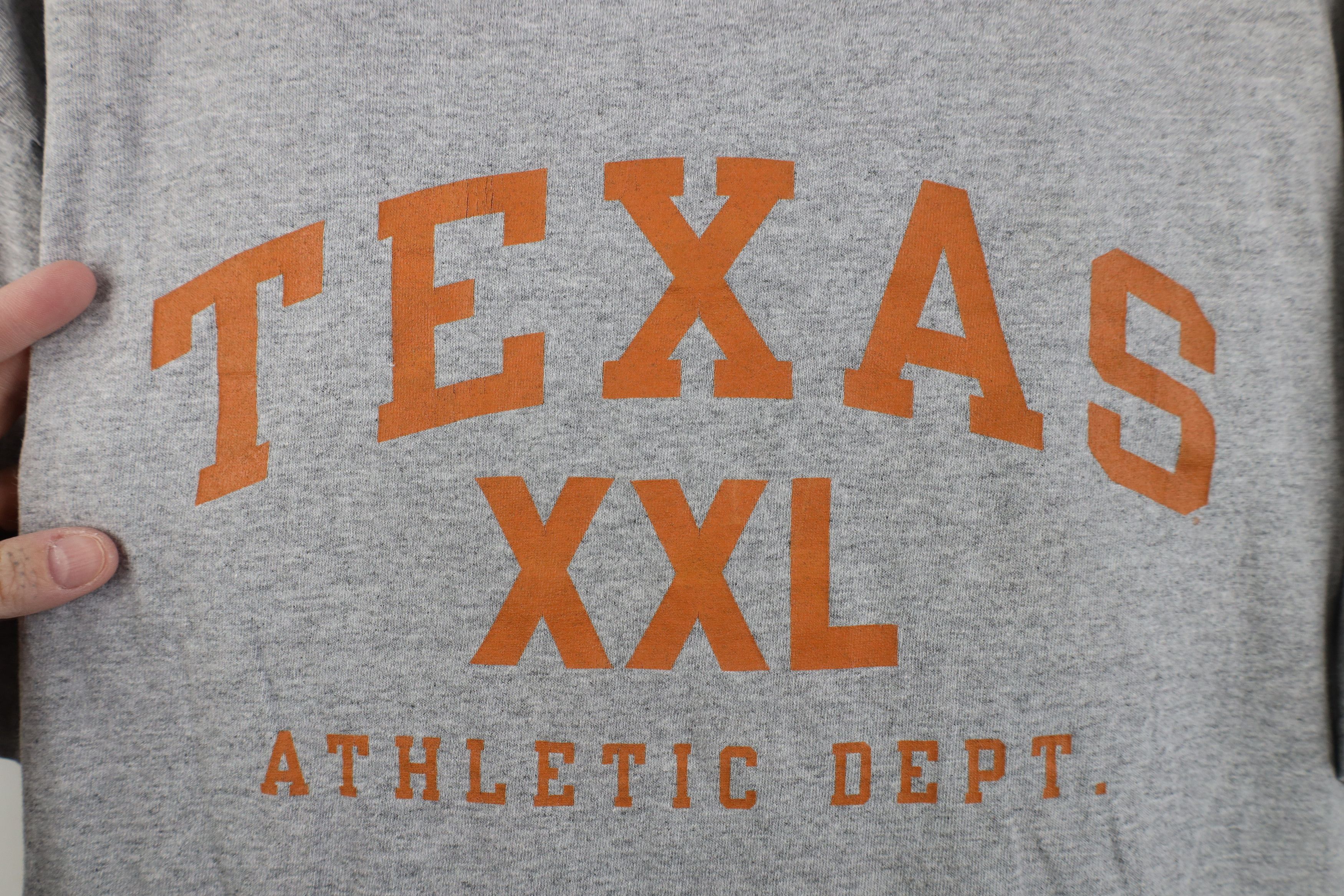 Vintage Vintage 90s Y2K University of Texas Athletic T-Shirt Size US L / EU 52-54 / 3 - 4 Thumbnail