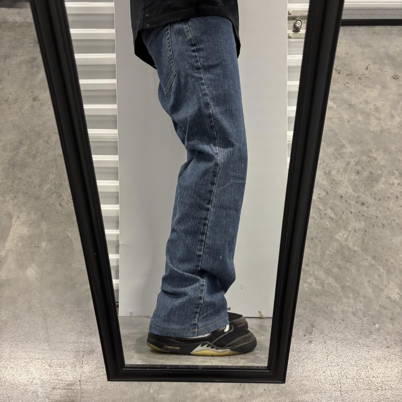Japanese Brand × Vintage Crazy Vintage Y2K/2000s Grunge Dark Wash Essential Denim Jeans! Size US 34 / EU 50 - 2 Thumbnail