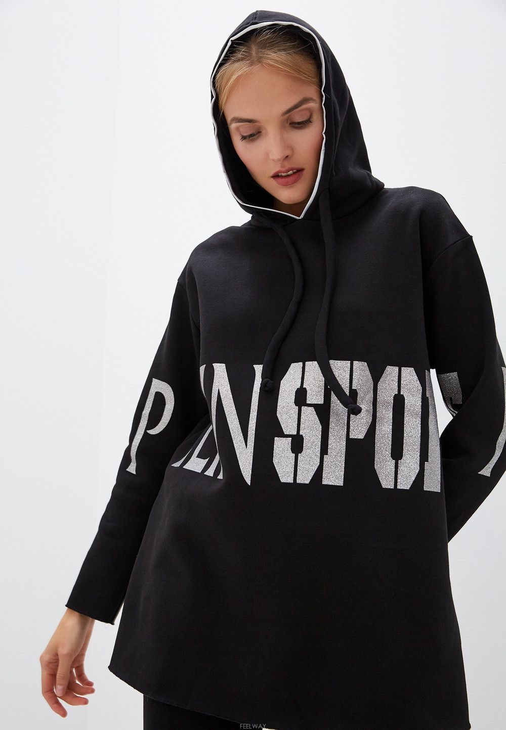 Philipp Plein **PLEIN SPORT by PHILIPP PLEIN Over-size Hoodie (Brand New) Size S / US 4 / IT 40 - 2 Thumbnail