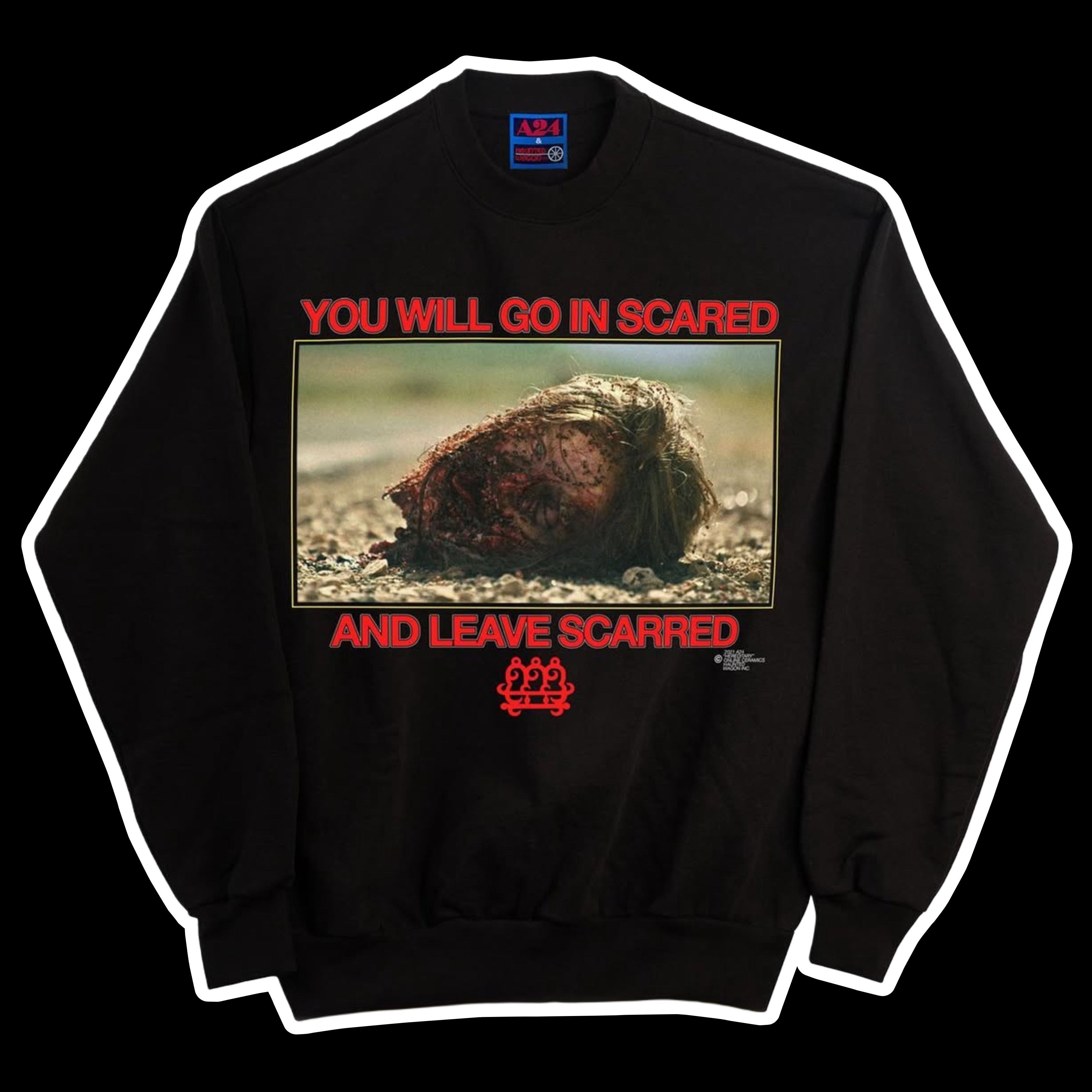 online ceramics a24 hereditary leave scared crewneck RARE