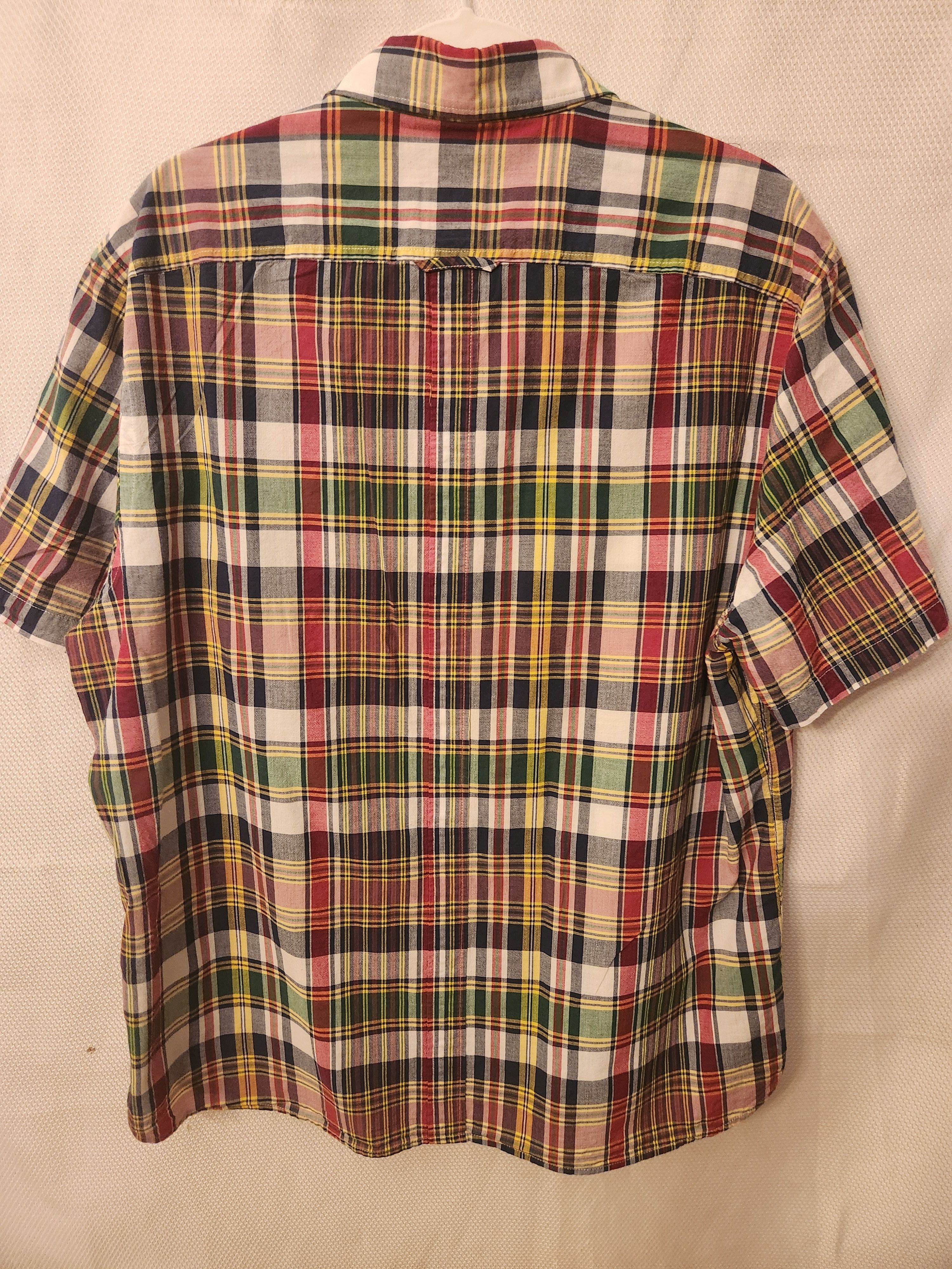 Jos. A. Bank Vintage 100% Cotton Indian Madras Plaid Short Sleeve Shirt Size US XL / EU 56 / 4 - 2 Thumbnail