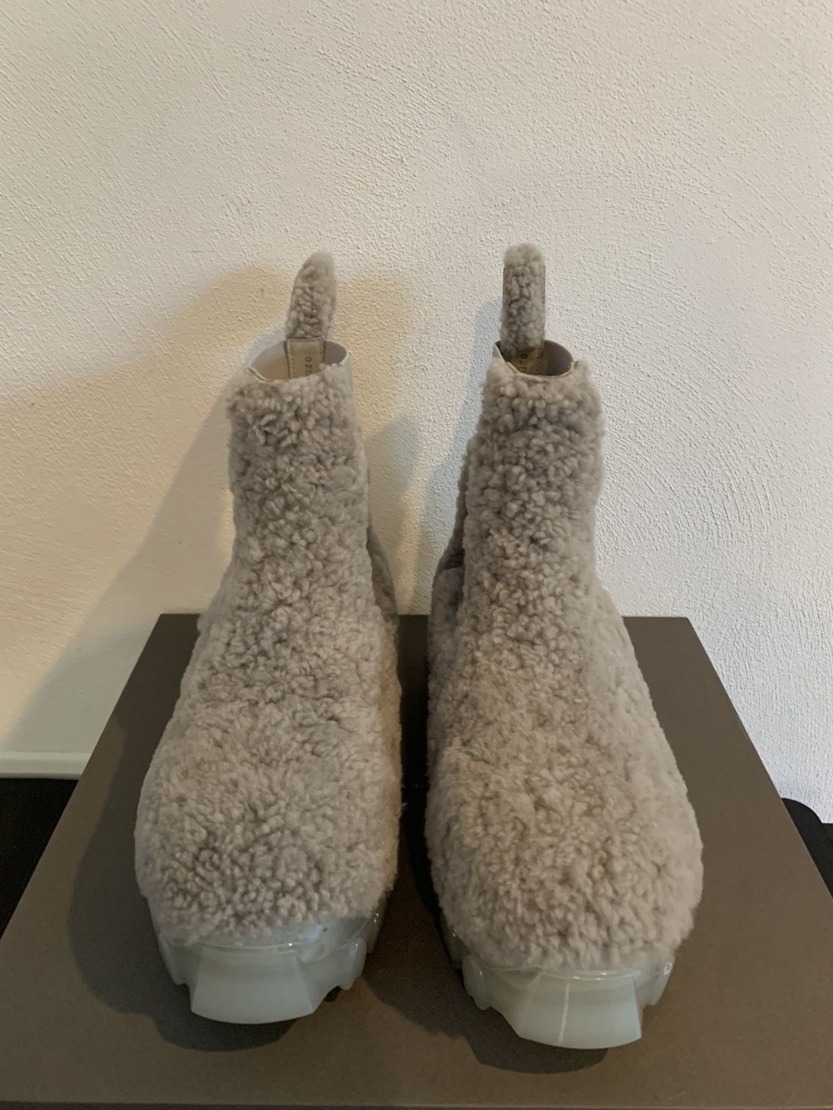Rick Owens Gray Beatle Bozo Tractor Boots Size US 9 / IT 39 - 9 Thumbnail