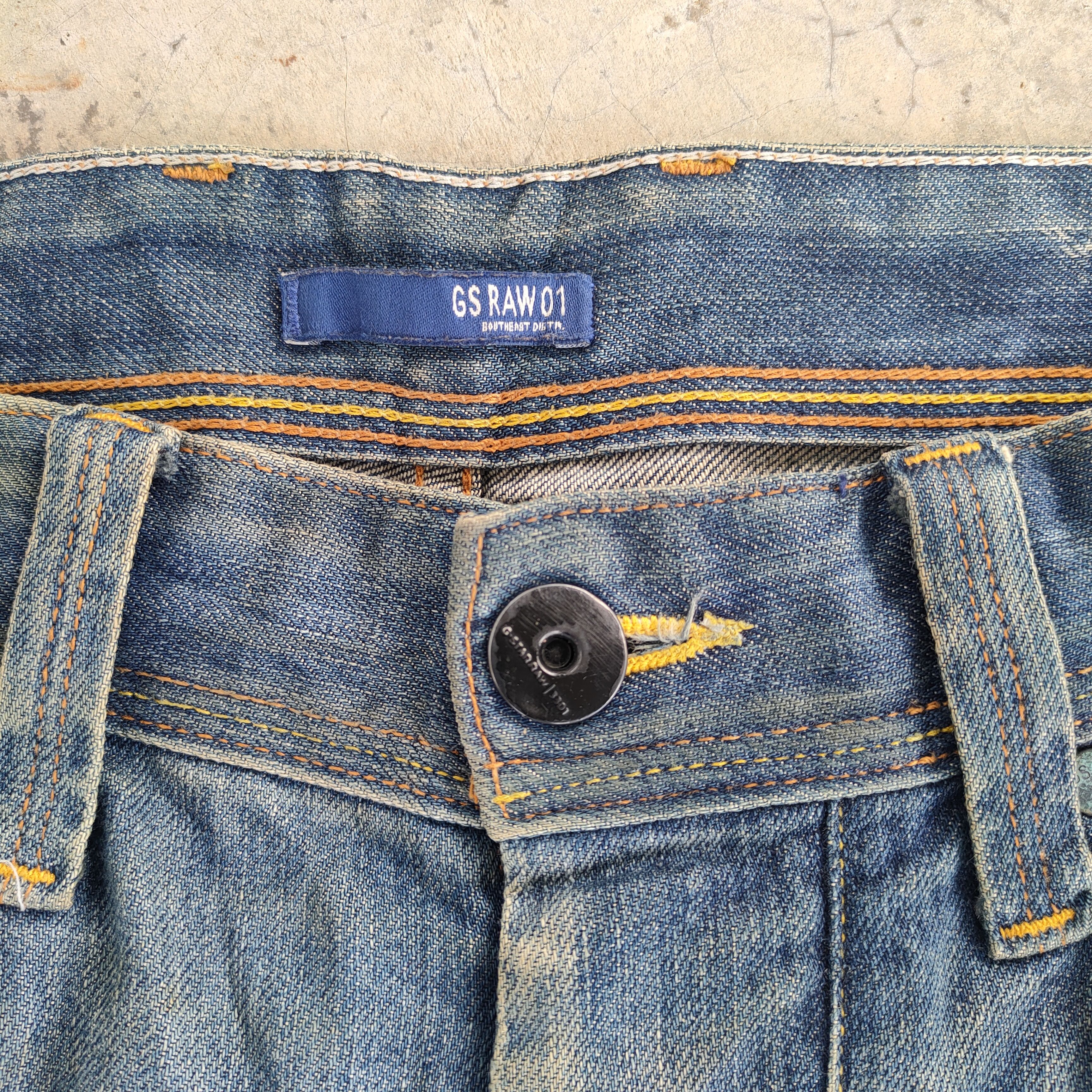 G-Star VINTAGE GSTAR RUSTY DISTRESSED JEAN DENIM PANTS Size US 33 - 5 Thumbnail