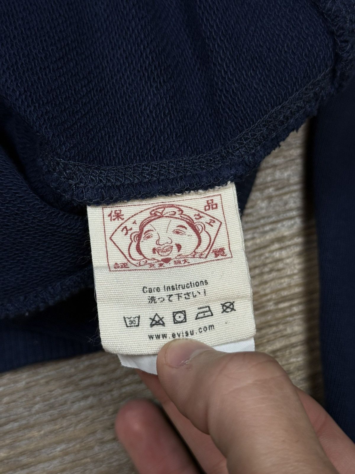Evisu Mens Evisu Big Logo Japanese Blue Cotton Sweatshirt Size L Size US L / EU 52-54 / 3 - 10 Thumbnail
