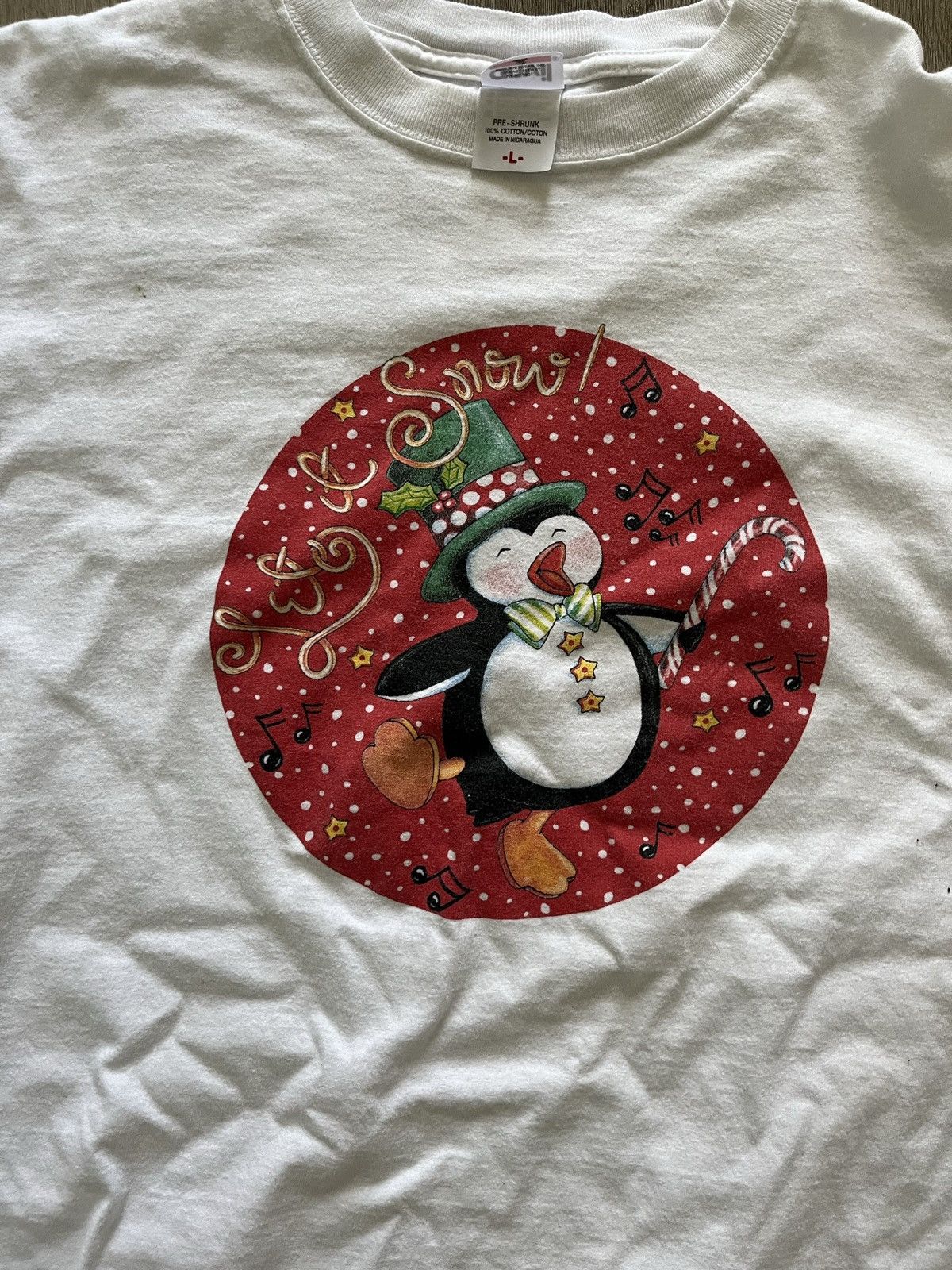 Vintage Vintage Let It Snow Christmas Longsleeve Shirt Size US M / EU 48-50 / 2 - 2 Thumbnail
