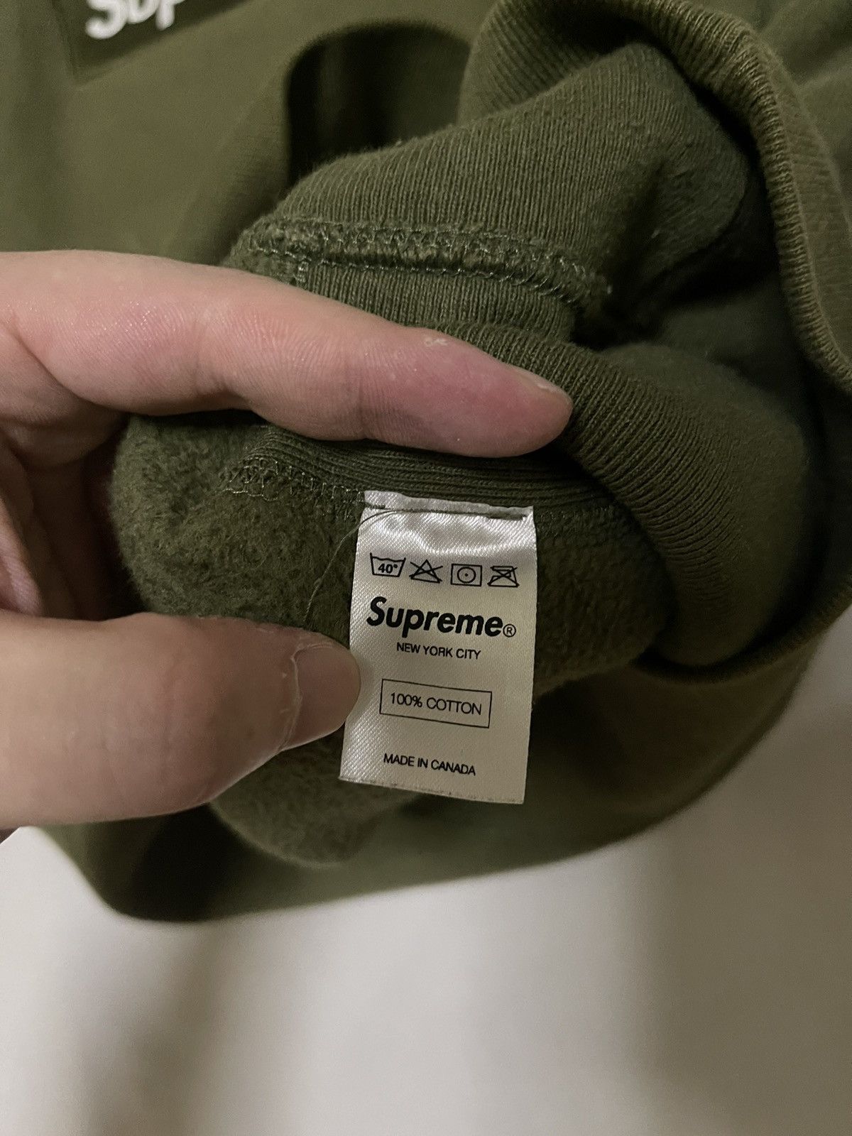 Supreme Supreme fw11 Olive box logo hoodie hooded sweatshirt Size US M / EU 48-50 / 2 - 7 Thumbnail