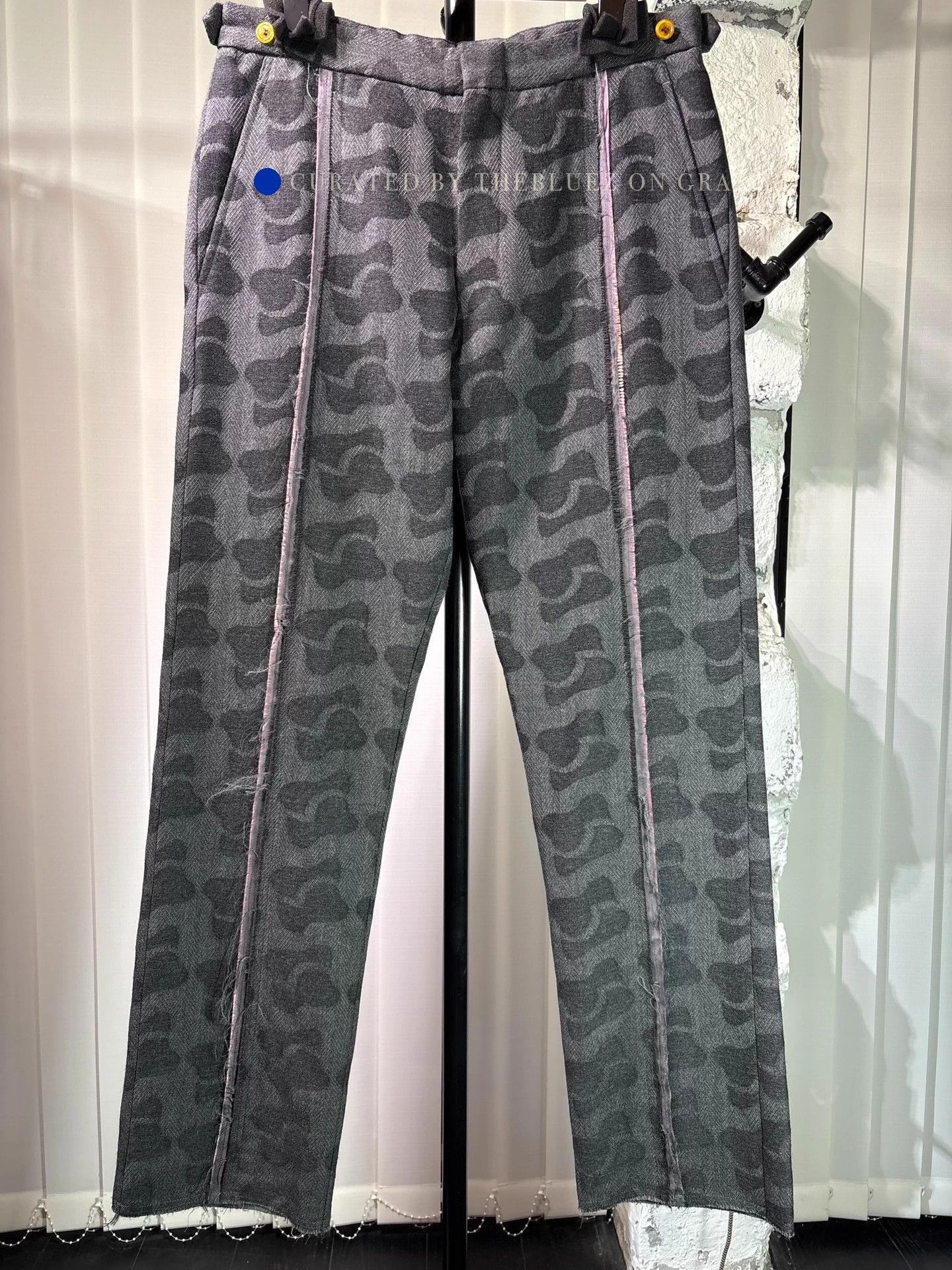 Comme des Garcons Comme des Garcons Wool Printed Casual Pants Size US 30 / EU 46 - 1 Thumbnail