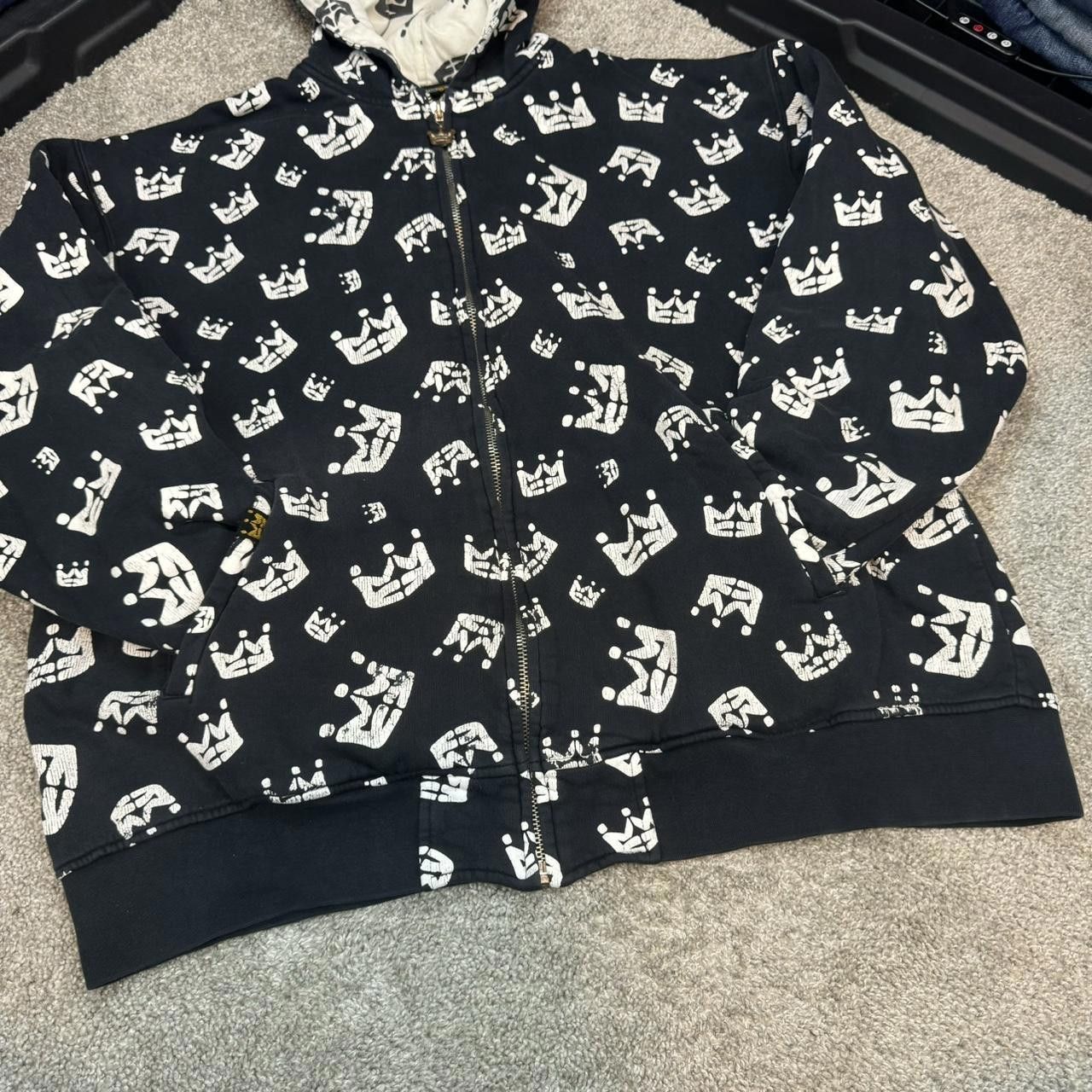 Japanese Brand × Vintage VTG Y2K PNB Nation All Over Print Zip Up Hoodie Size US XL / EU 56 / 4 - 3 Thumbnail