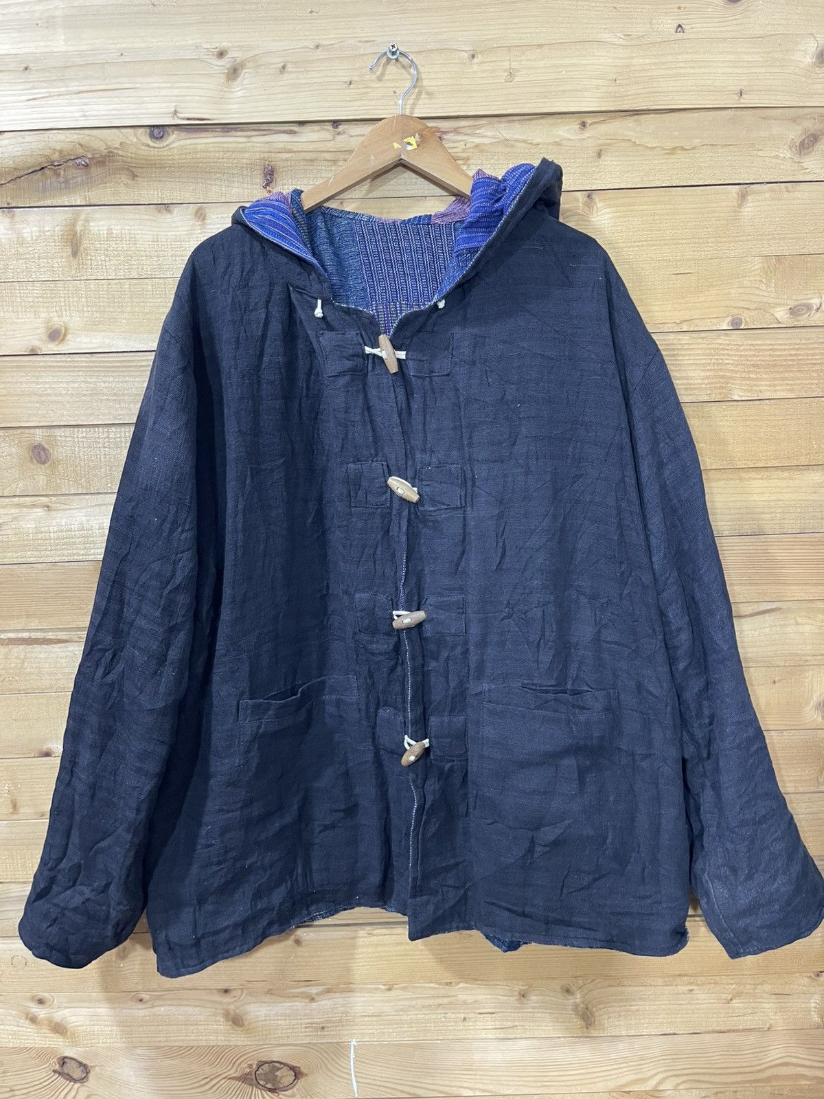 Folk Offernow🔥Vintage folk art patchwork reversible boro jacket Size US XXL / EU 58 / 5 - 11 Thumbnail