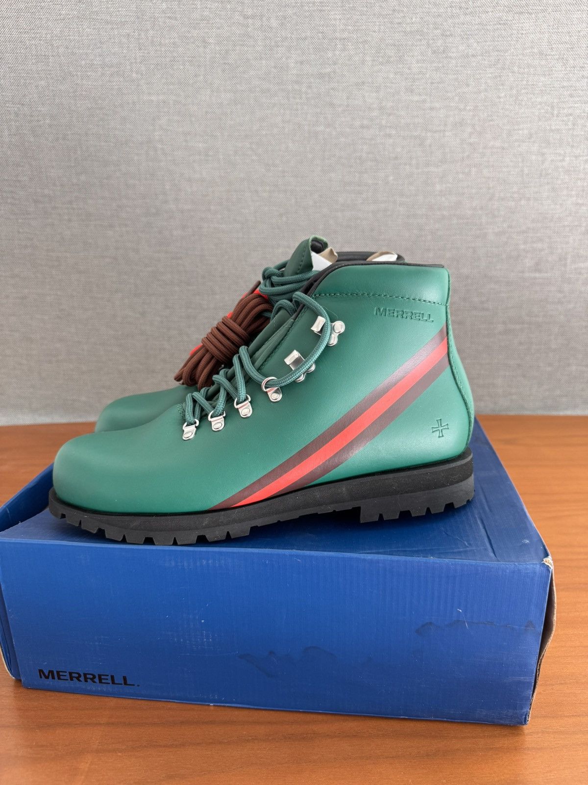 Noah Noah x Merrell Wilderness Legend WP Boots – Green – Size 9.5 Size US 9.5 / EU 42-43 - 3 Thumbnail