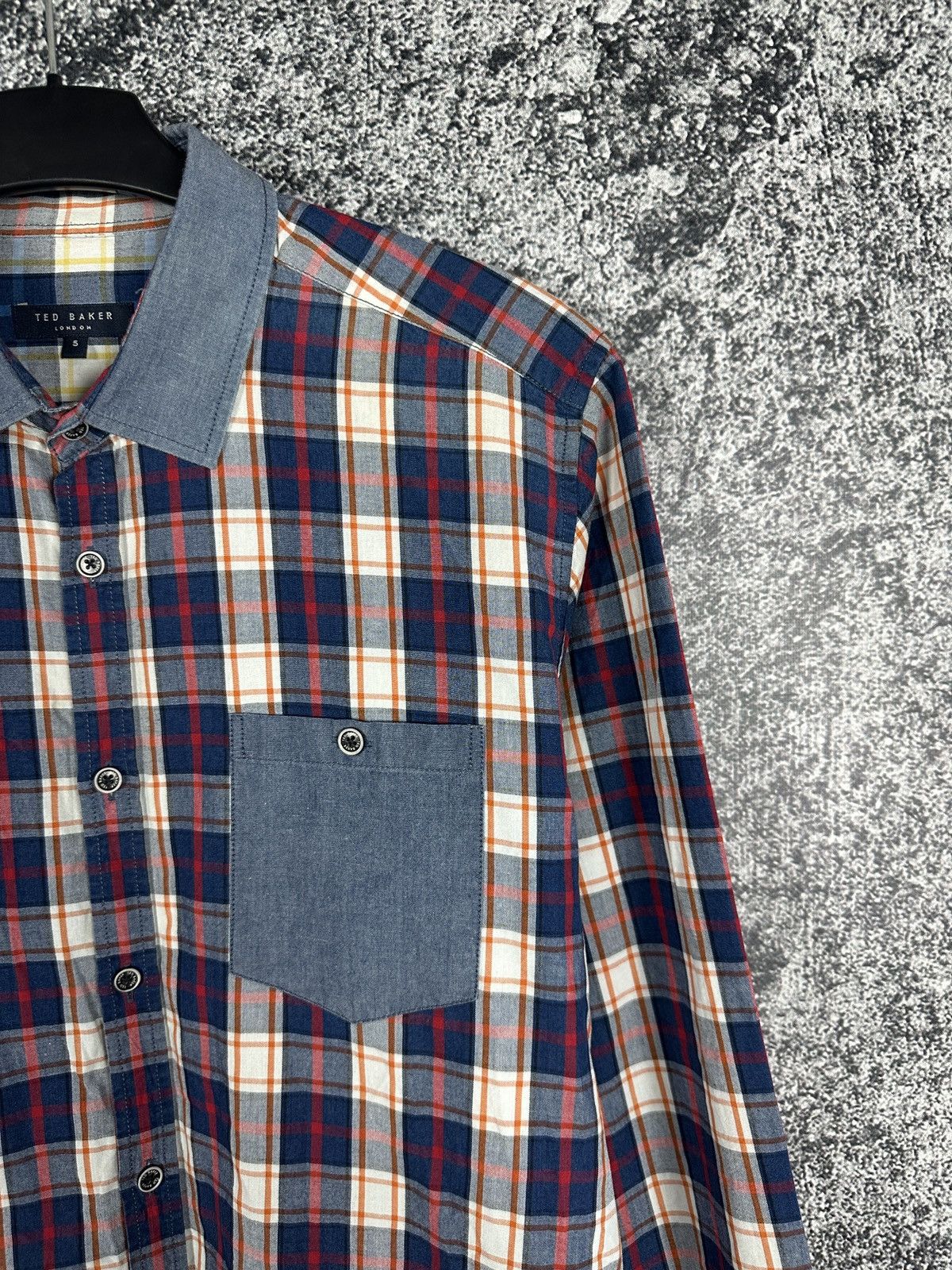 Ted Baker Ted Baker London Long Sleeve Plaid Shirt Button Up Size 5 Size US L / EU 52-54 / 3 - 4 Thumbnail