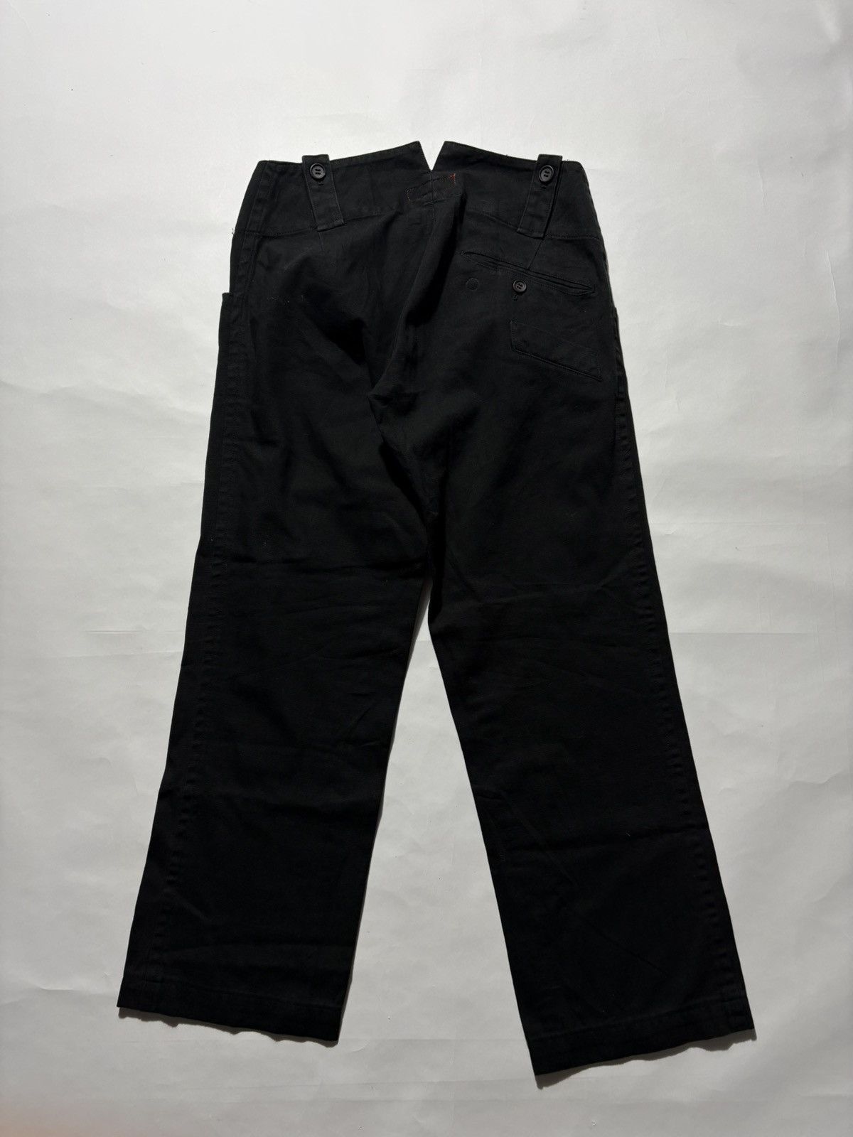 Y's Y’s YOHJI YAMAMOTO CROPPED BLACK PANTS Size 31" - 2 Thumbnail