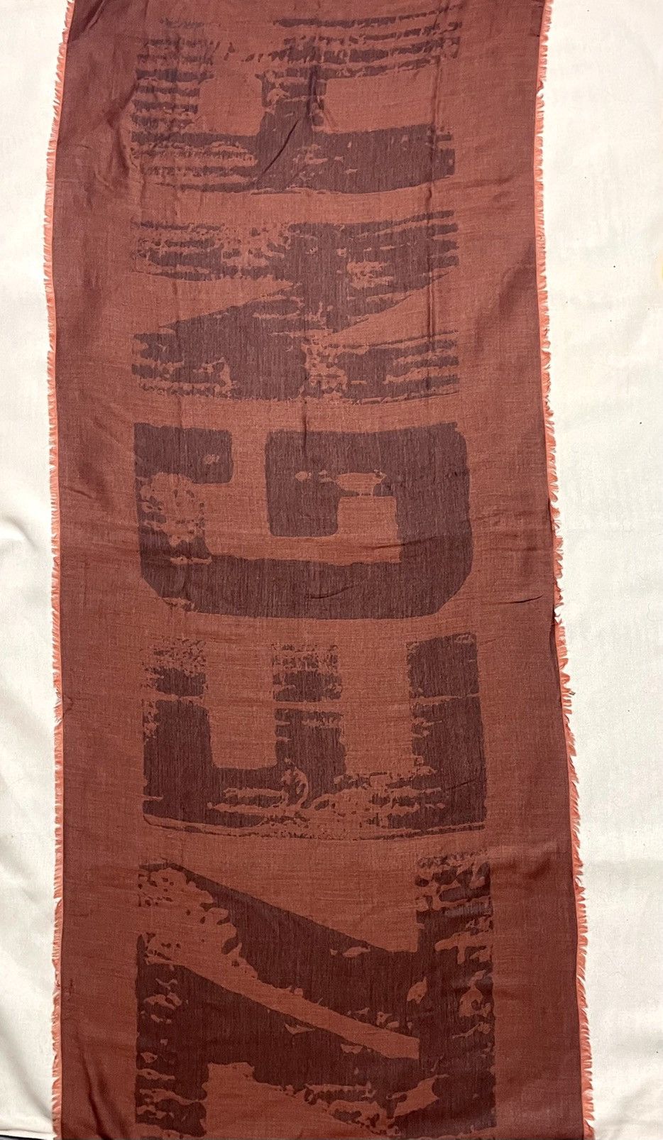Z Zegna Ernenegildo Zegna big logo silk scarf shawl Size ONE SIZE - 14 Thumbnail