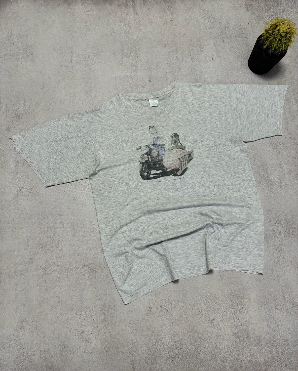 Vintage Vintage Wallace & Gromit T Shirt Tee 1995 Baggy Rare Size US XL / EU 56 / 4 - 11 Thumbnail