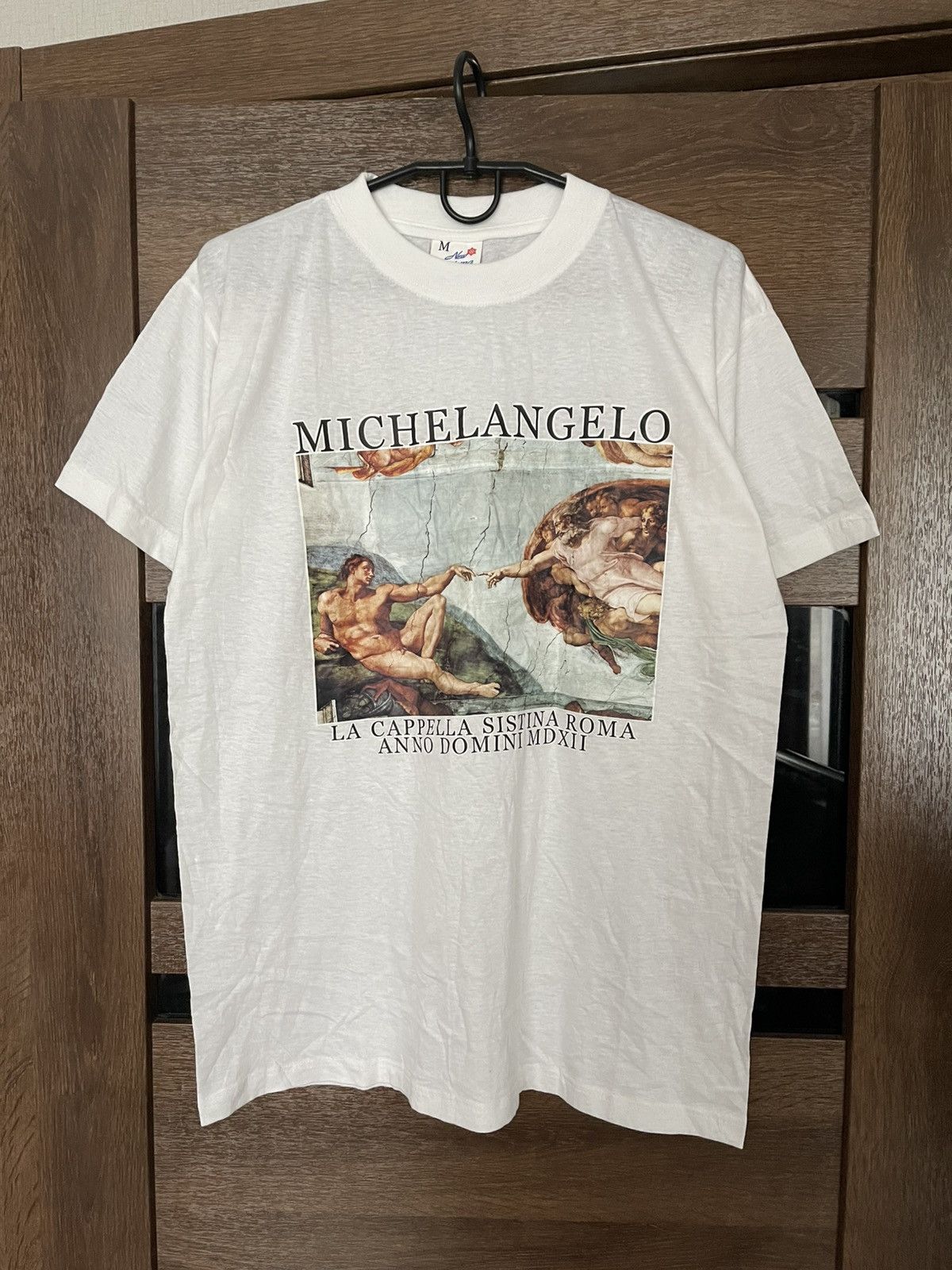Vintage Michelangelo Vintage La Cappella Sistina Art T-Shirt Tee 90s Size US M / EU 48-50 / 2 - 1 Thumbnail