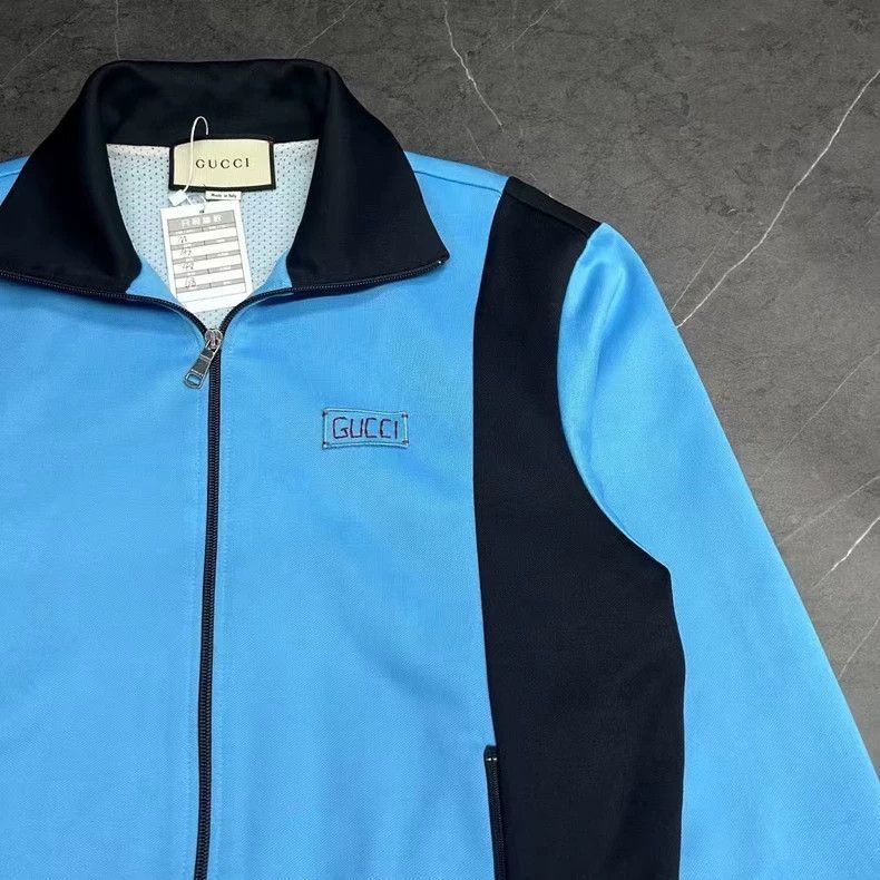 Gucci Gucci Blue Black Zip-Up Jacket-2507 Size US M / EU 48-50 / 2 - 3 Thumbnail
