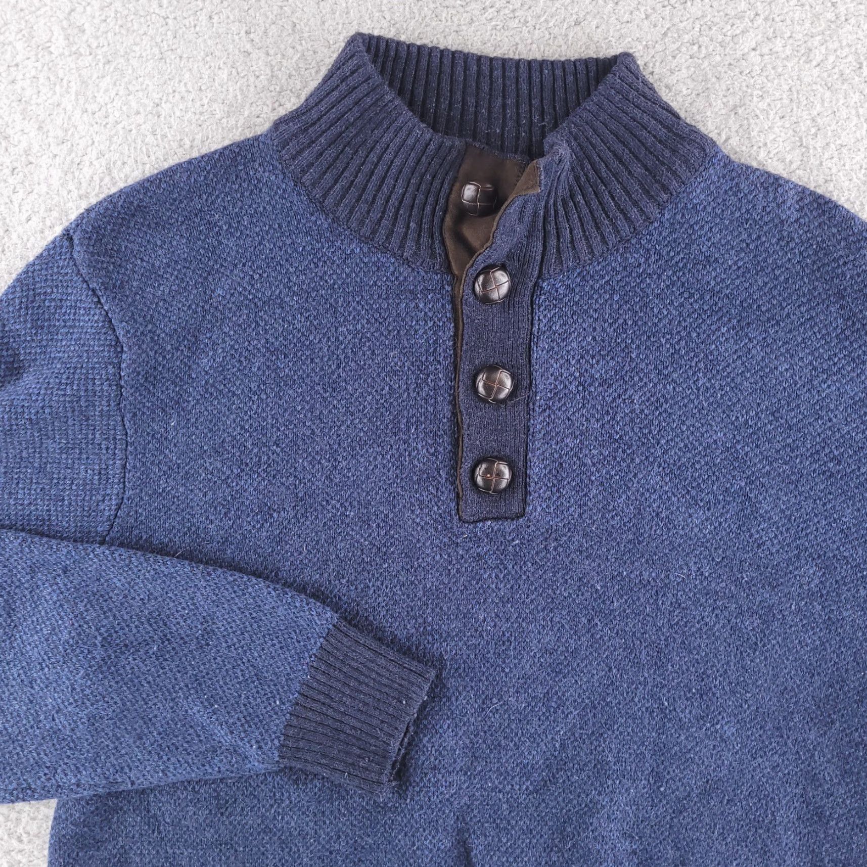 Vintage Tricots St Raphael Sweater Mens Medium Blue Pullover Knit Cotton Size US M / EU 48-50 / 2 - 3 Thumbnail