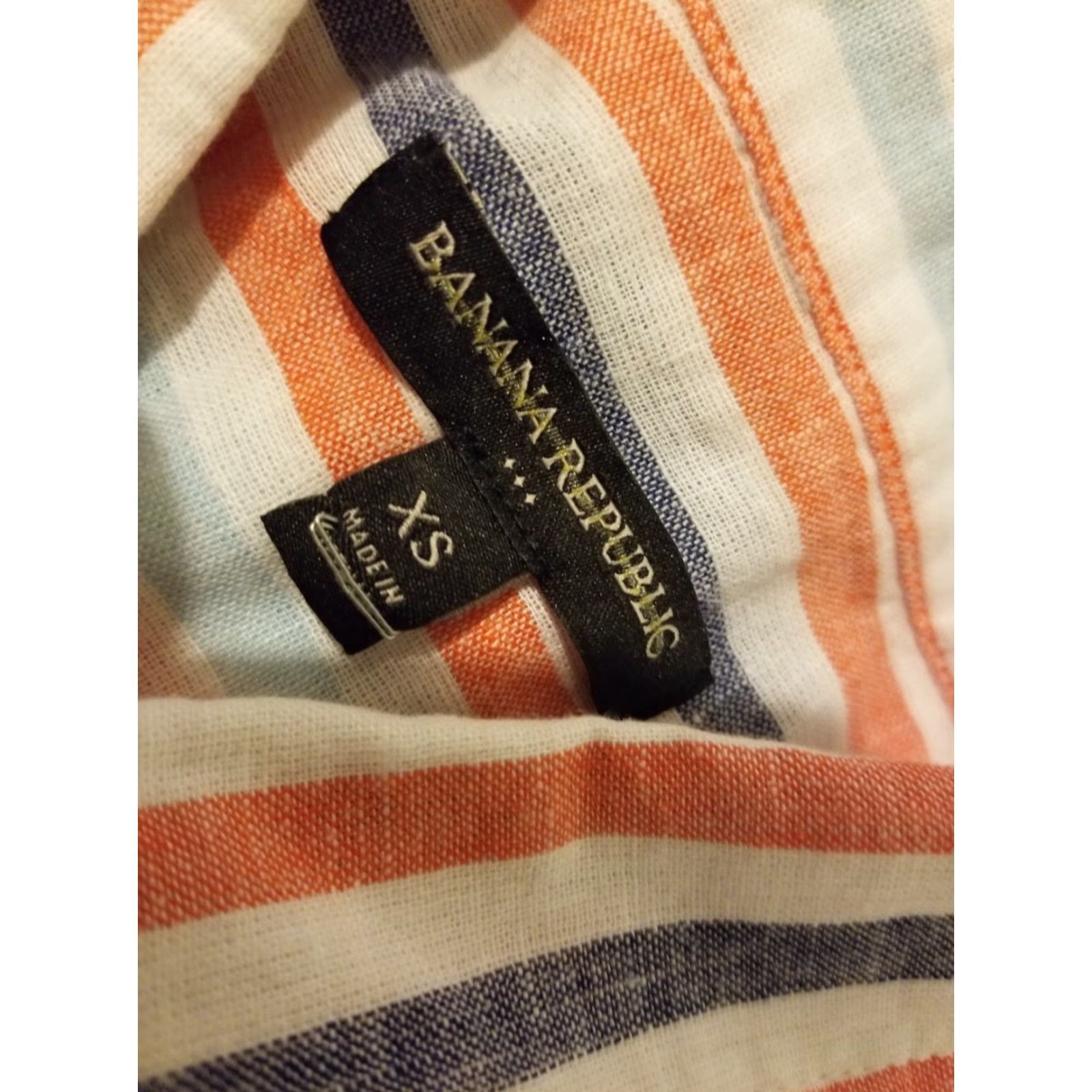 Banana Republic Womens Banana Republic Linen Shirt XS White Blouse Button Dress K Does Not Apply Size XS / US 0-2 / IT 36-38 - 3 Thumbnail