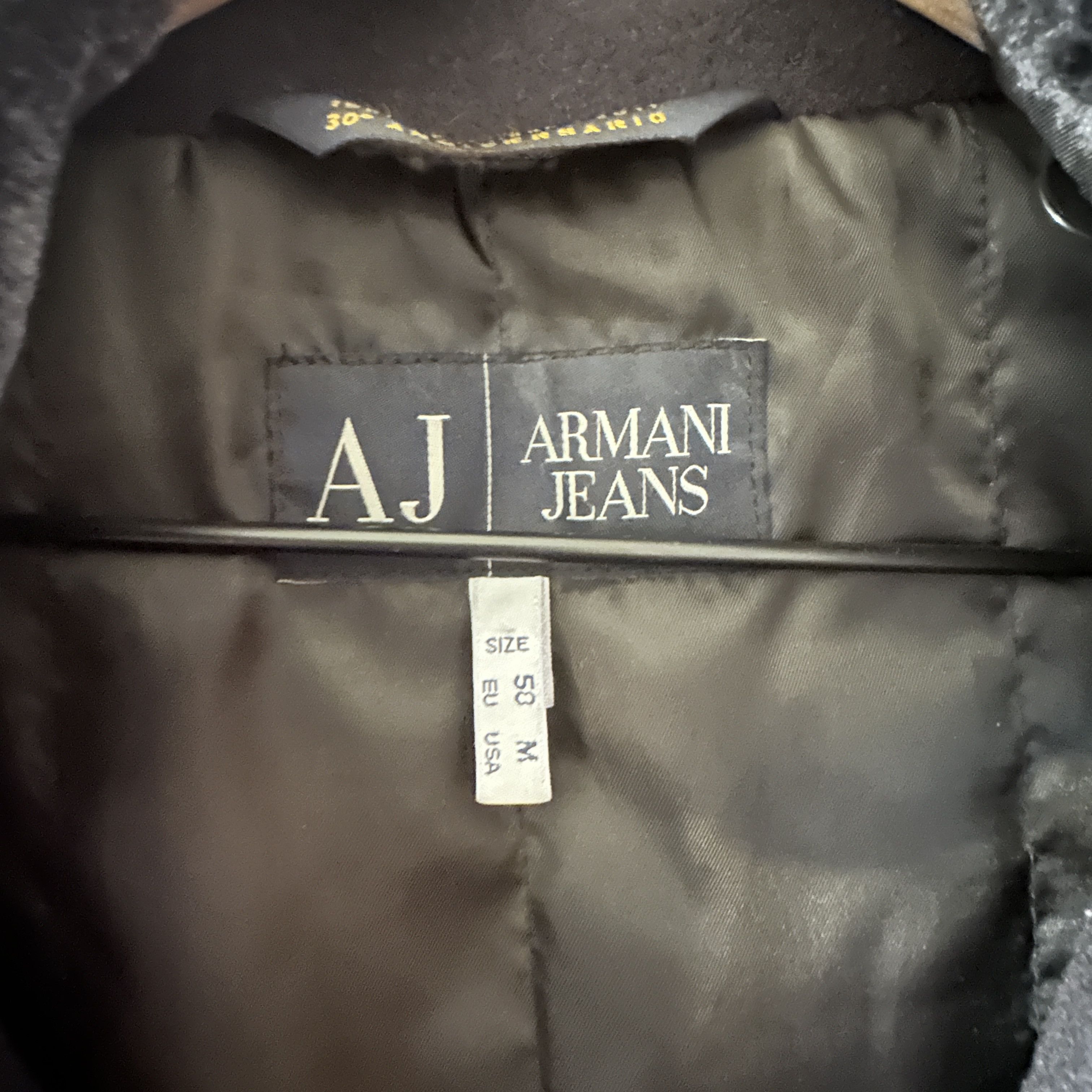 Armani Armani Jeans 30 Anneversario Black Peacoat Size US M / EU 48-50 / 2 - 13 Thumbnail