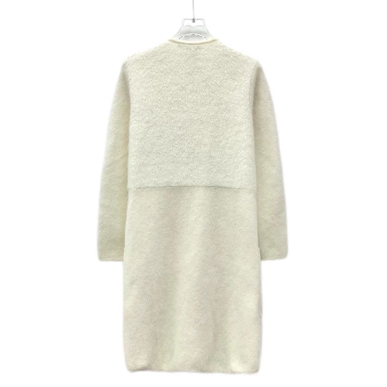 Max Mara Max Mara Off-white rabbit hair long-sleeved overcoat Size S / US 4 / IT 40 - 2 Thumbnail