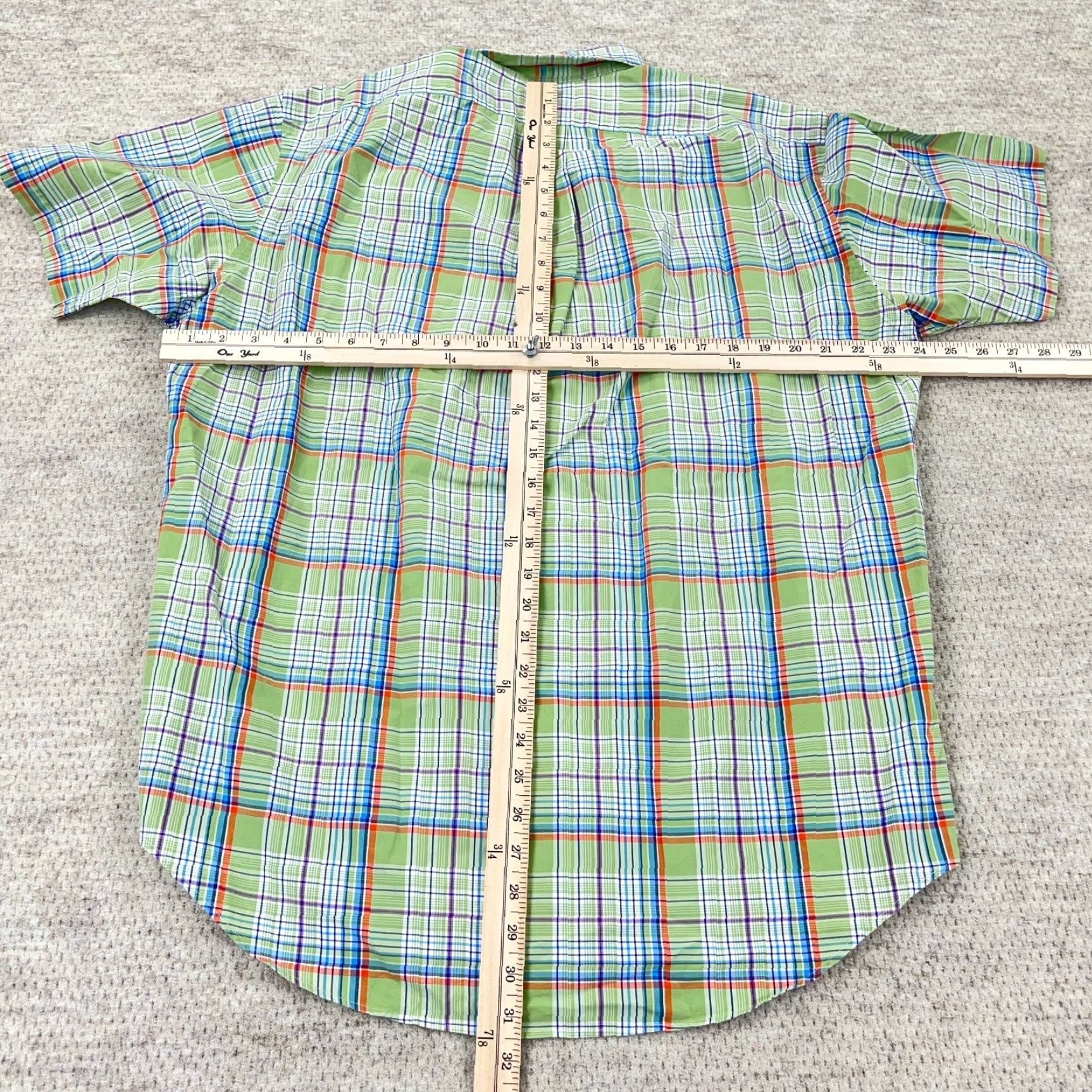 Ralph Lauren Ralph Lauren Button-Up Shirt Men Large Green Blue Plaid Classic Fit Casual Size US L / EU 52-54 / 3 - 6 Thumbnail