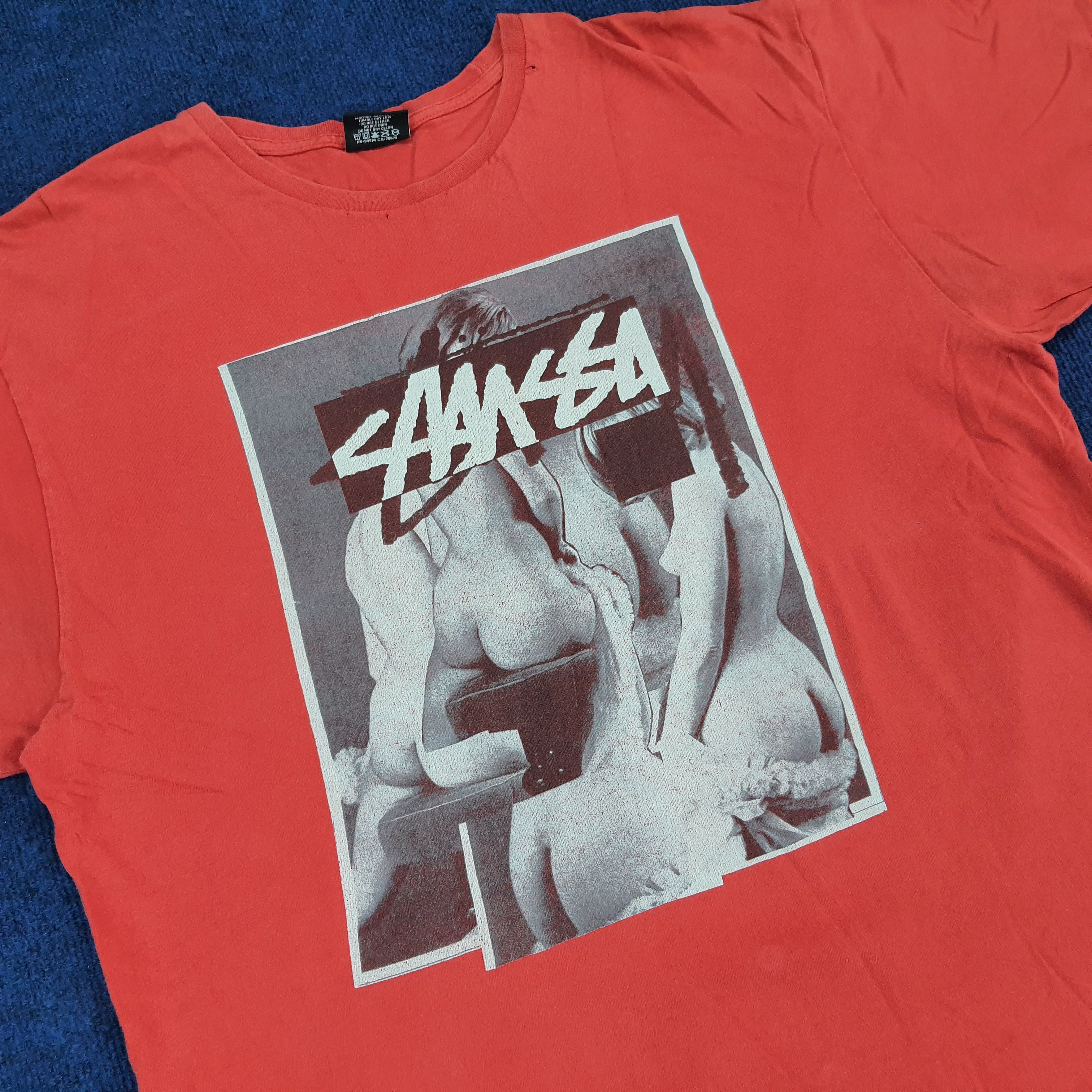 Stussy × Vintage Vintage Stussy Naked Photo Tee T-shirt Size US XL / EU 56 / 4 - 2 Thumbnail