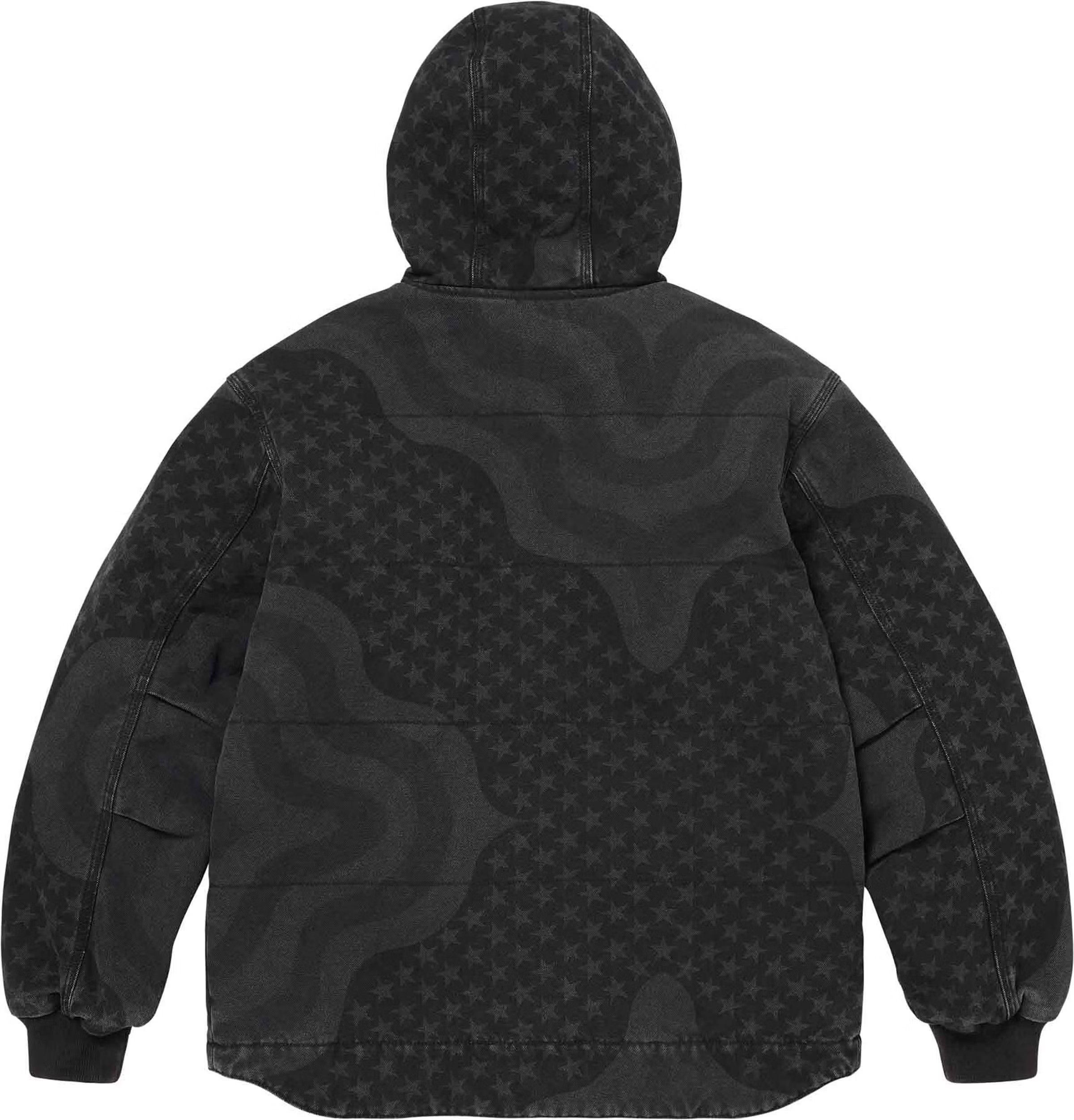 Supreme Supreme Flag Quilted Hooded Work Jacket Size US S / EU 44-46 / 1 - 2 Thumbnail
