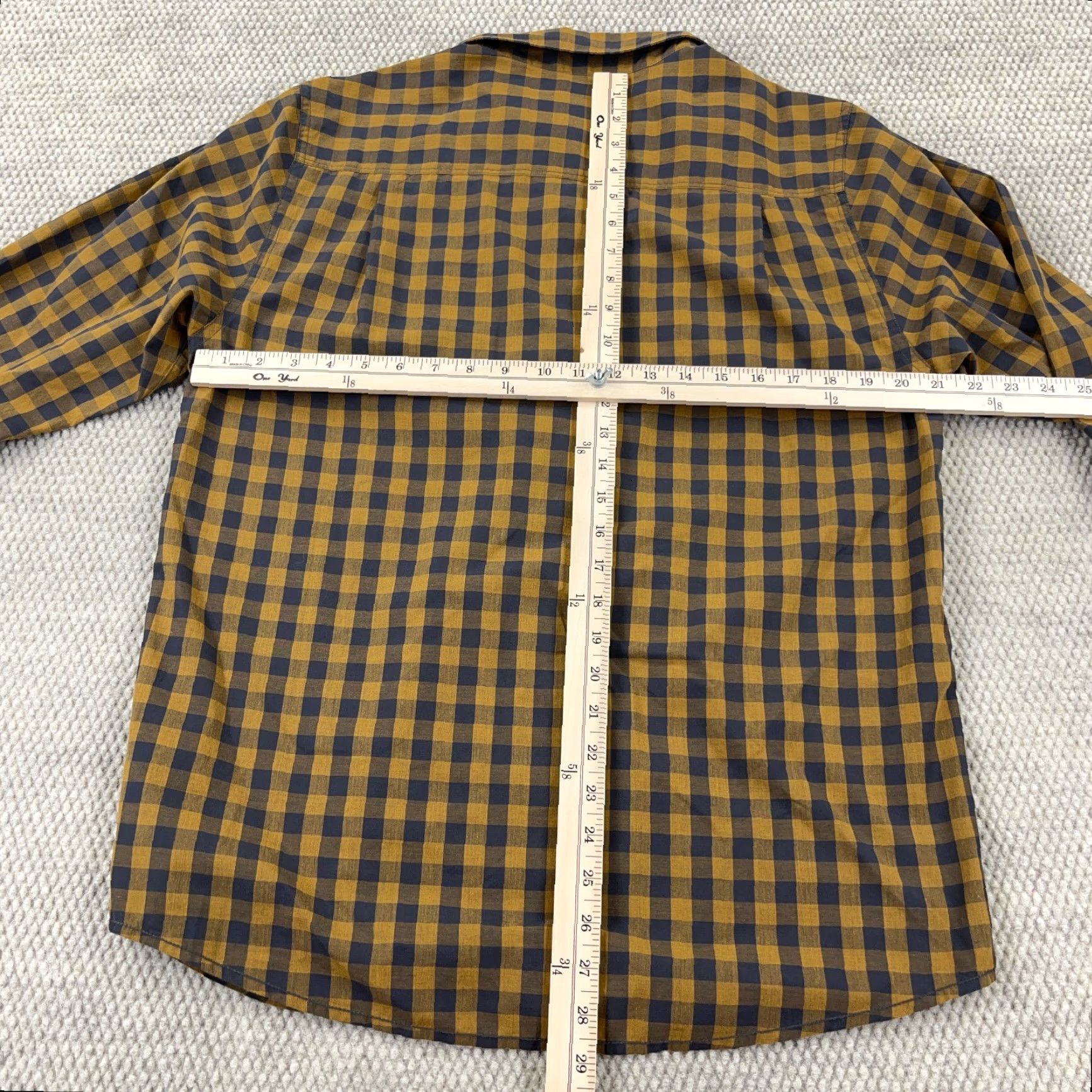 The North Face The North Face Shirt Men Medium Orange Gray Plaid Snap Button Up Hiking Camp Size US M / EU 48-50 / 2 - 7 Thumbnail