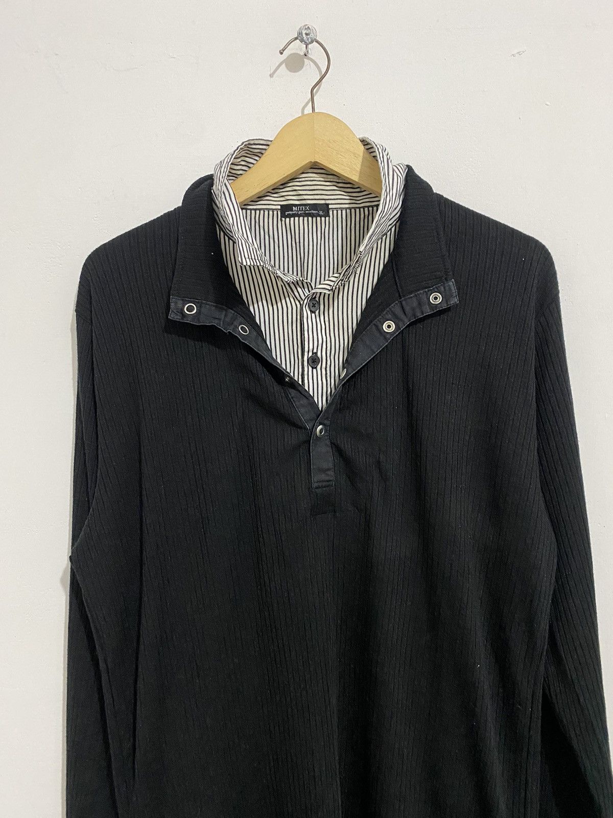If Six Was Nine × Japanese Brand × Le Grande Bleu (L.G.B.) Mitex japanese double collar ifsixwasnine lgb styled Size US XL / EU 56 / 4 - 1 Thumbnail