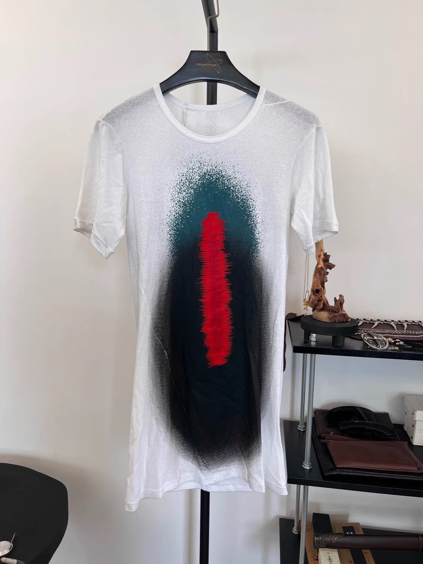 11 By Boris Bidjan Saberi 11by BBS Faded Embroidered T-Shirt K35 Size US XS / EU 42 / 0 - 2 Thumbnail