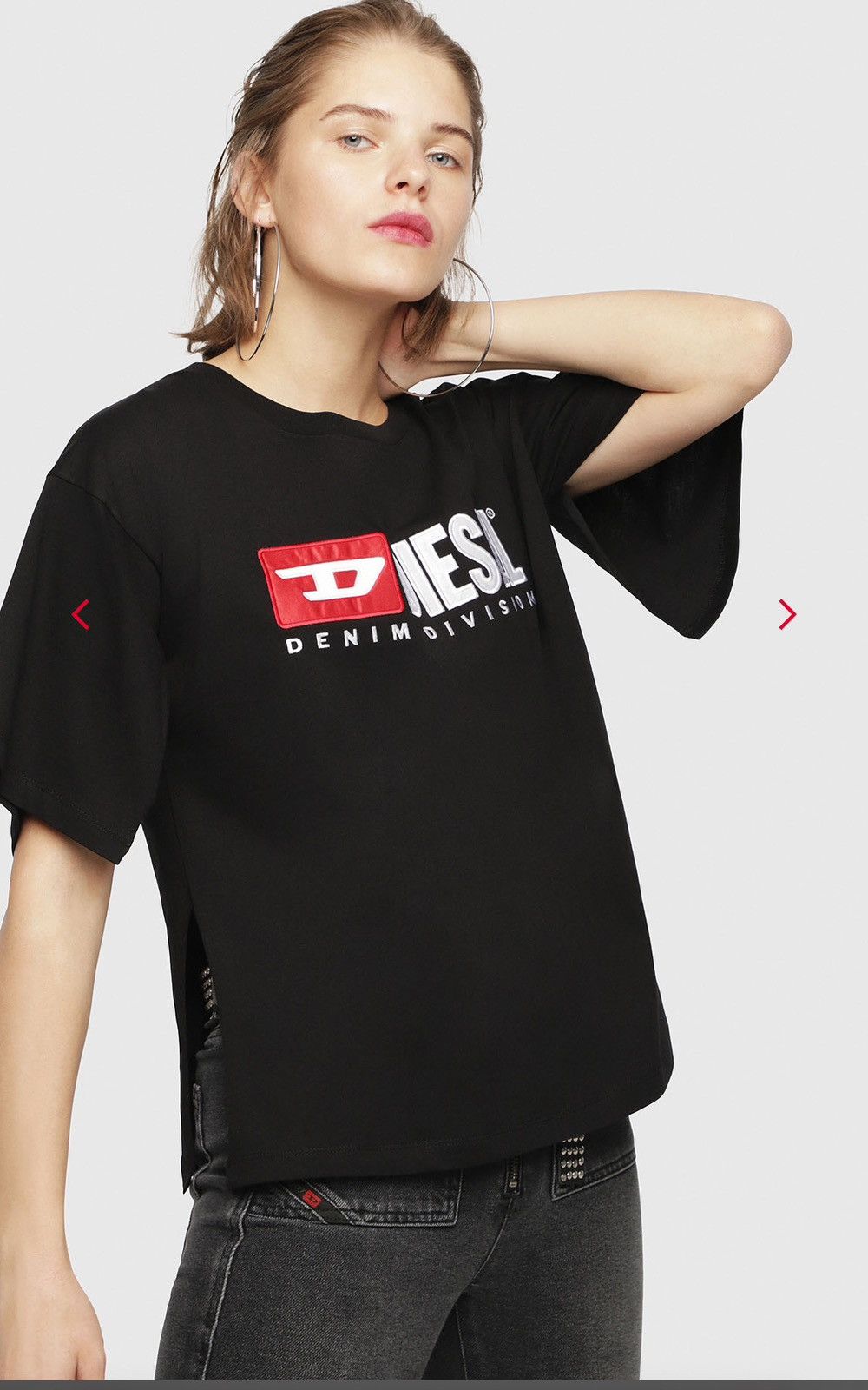 Diesel Denim Division Logo Black Sweatshirt main image 1