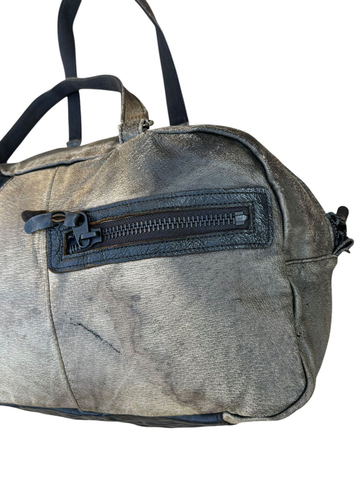 Japanese Brand Butler Verner Sails Japan Distressed Patina Leather Bag Size ONE SIZE - 6 Thumbnail
