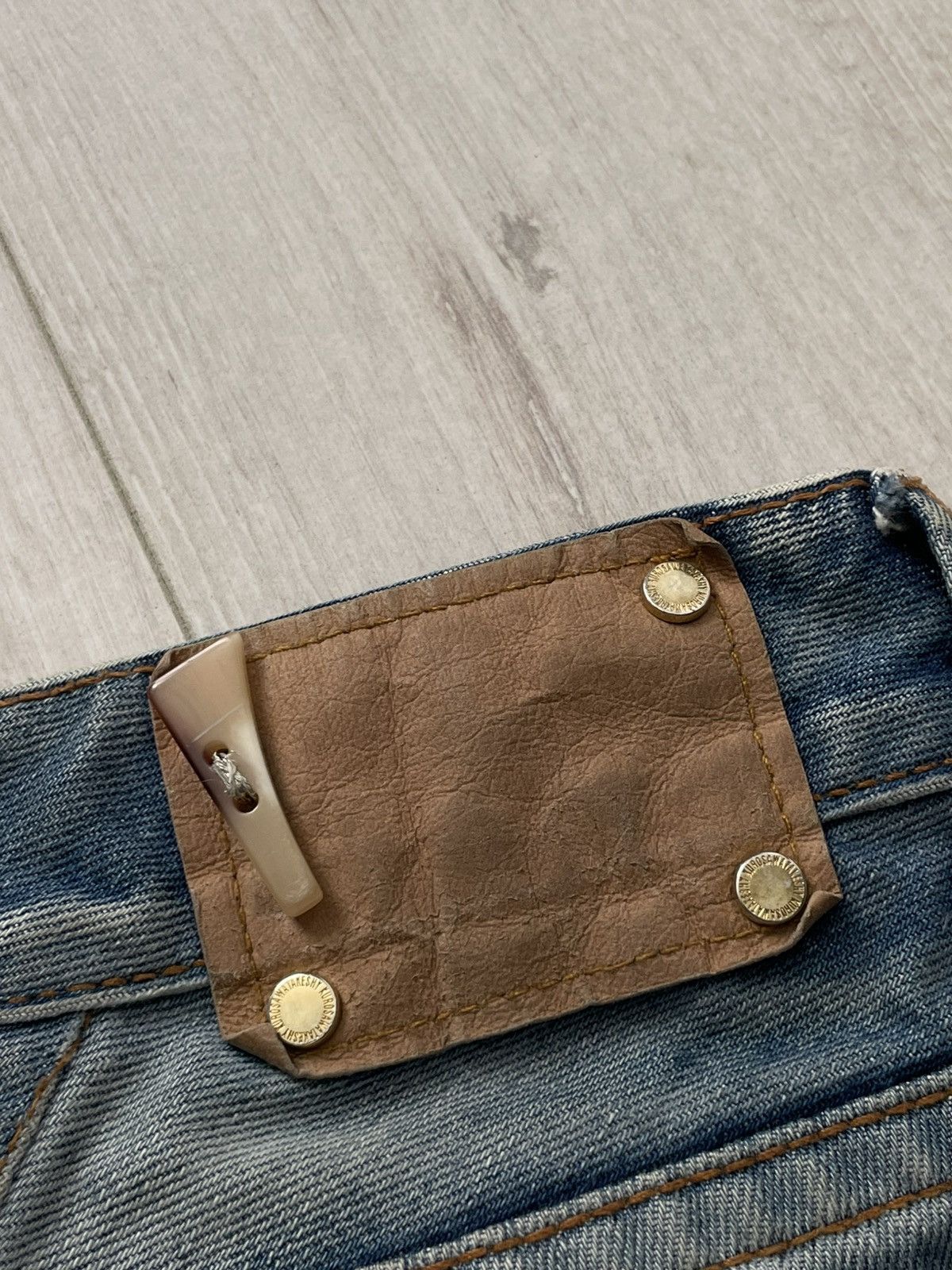 Takeshy Kurosawa Vintage Takeshy Kurosawa Japan Distressed Denim Jeans RARE Size US 32 / EU 48 - 7 Thumbnail