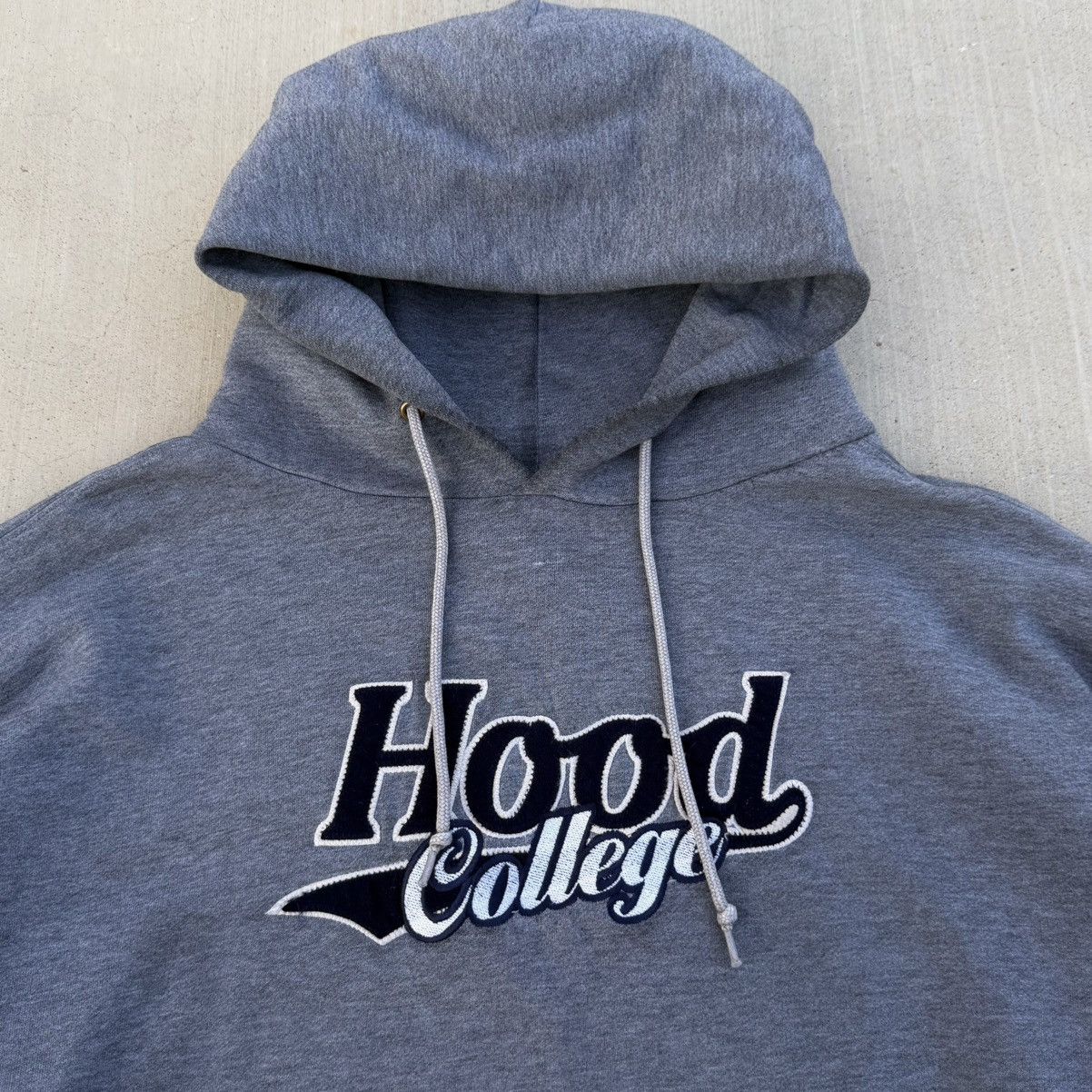 Jansport Vintage Jansport Hood College Maryland Hoodie Gray XL Boxy Size US XL / EU 56 / 4 - 7 Thumbnail