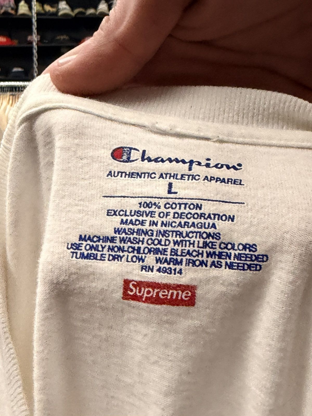 Supreme Supreme x Champion LongSleeve Size US L / EU 52-54 / 3 - 3 Thumbnail