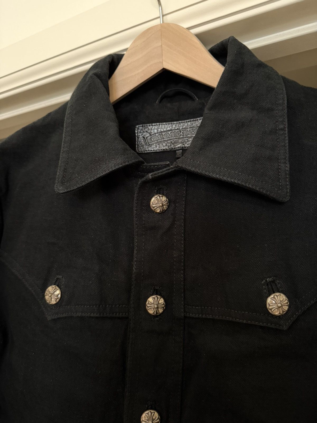 Chrome Hearts Western Denim Jacket w/ Floral Cross Size US S / EU 44-46 / 1 - 5 Thumbnail