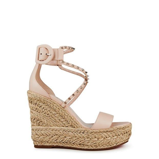 Christian Louboutin Chocazeppa Spikes 120mm Espadrille Wedges Size US 10 / IT 40 - 1 Thumbnail